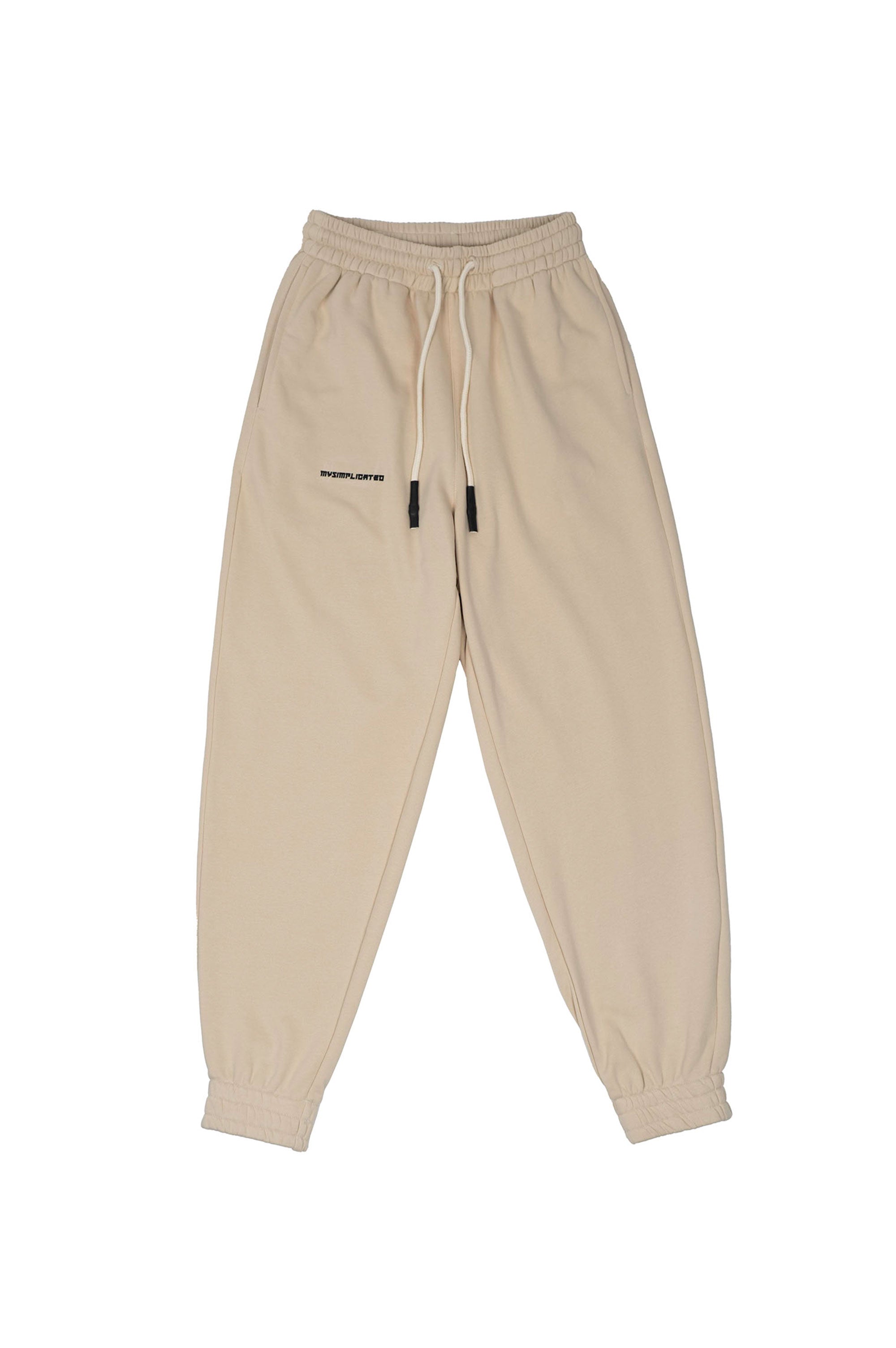 Mysimplicated Men's Neutrals / Brown Cotton Joggers In Beige