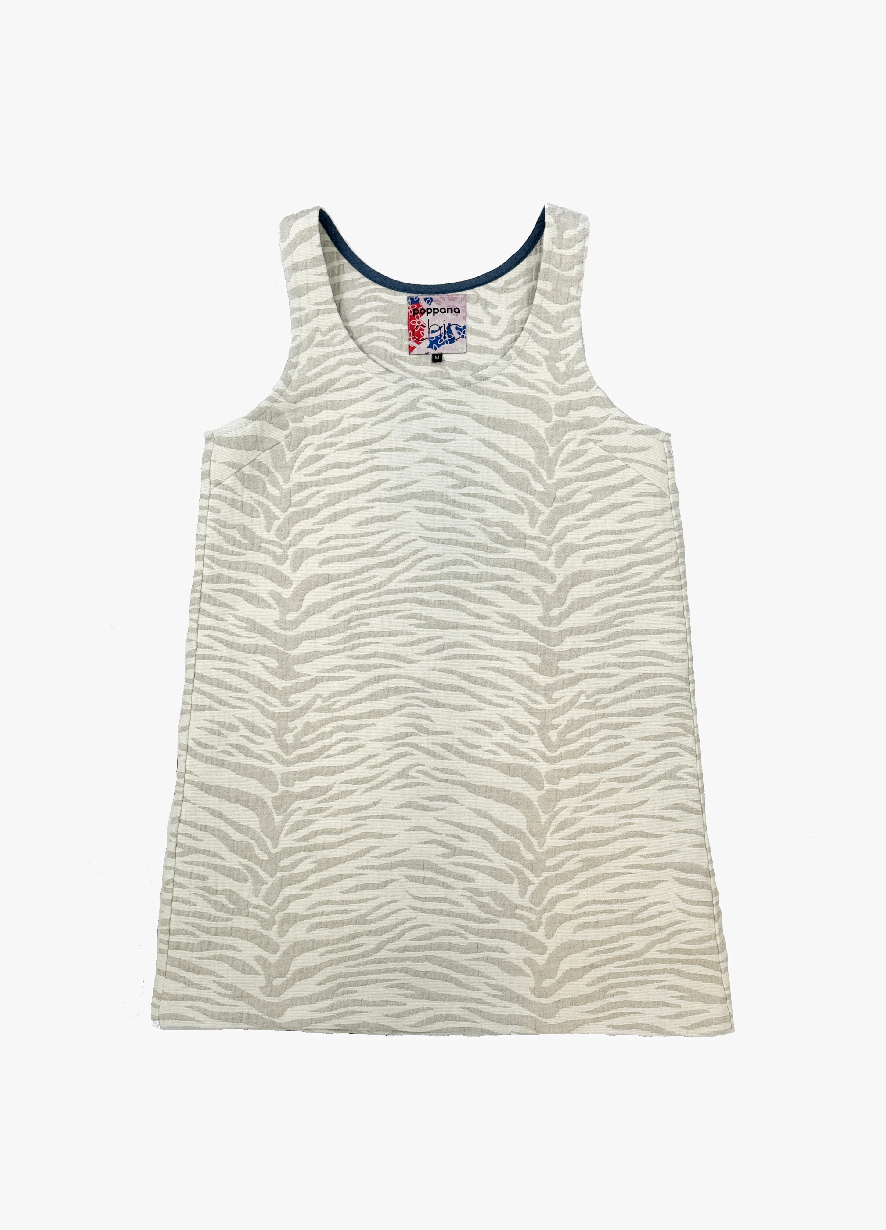 Poppanachic Women's Zebra White Mini Dress In White