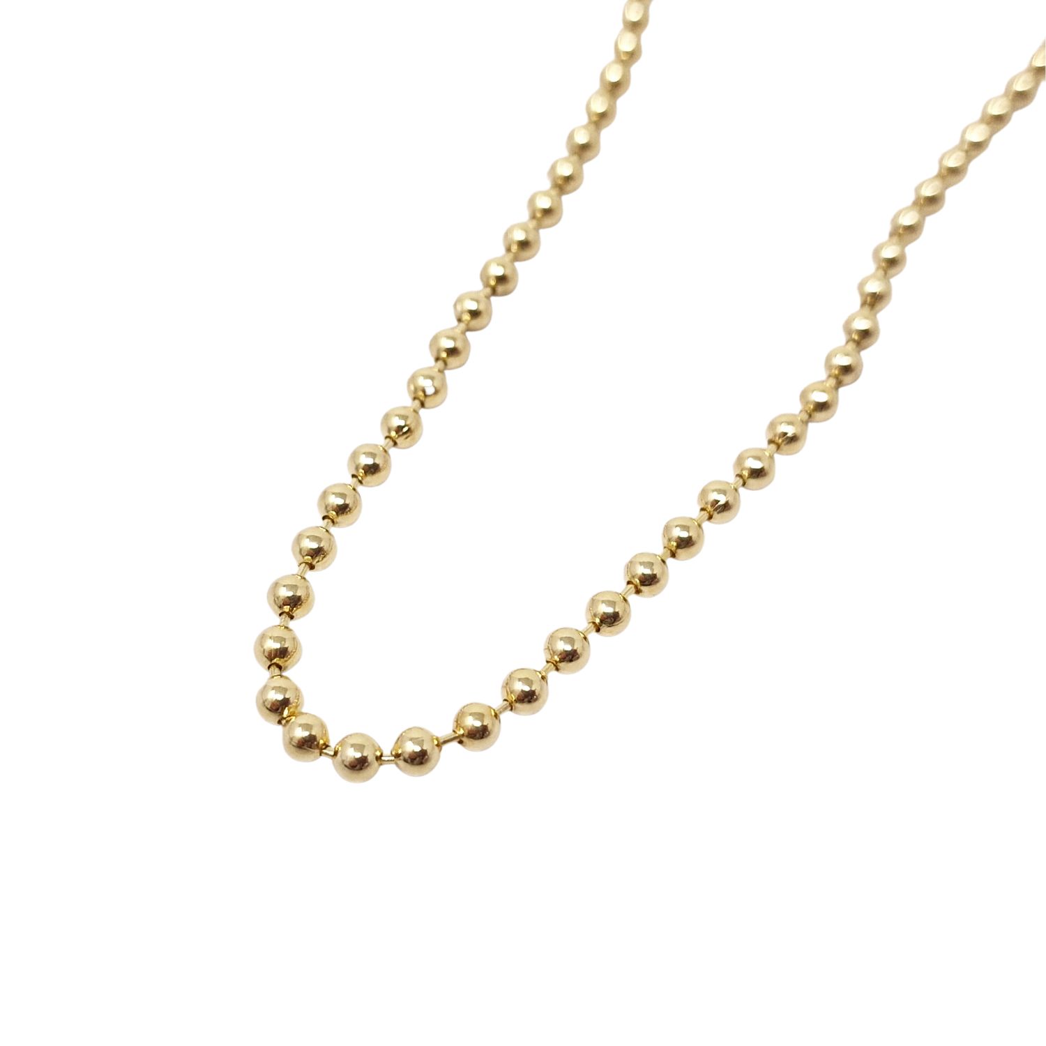 Women’s Gold Plated Classic Ball Bead Extra Long Layering Chain Necklace Harfi