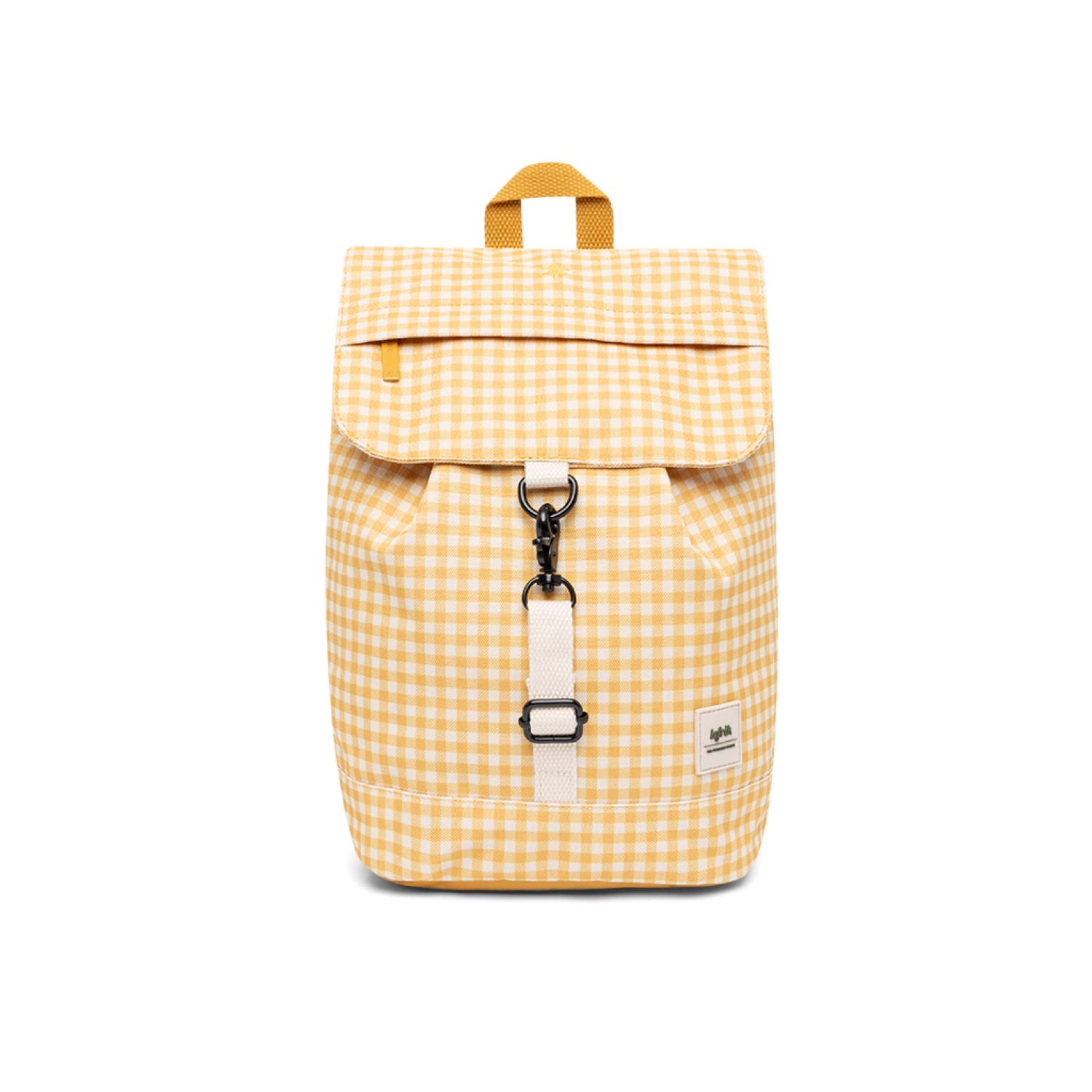 Women’s Yellow / Orange Scout Mini Backpack Printed Vichy Mustard Lefrik