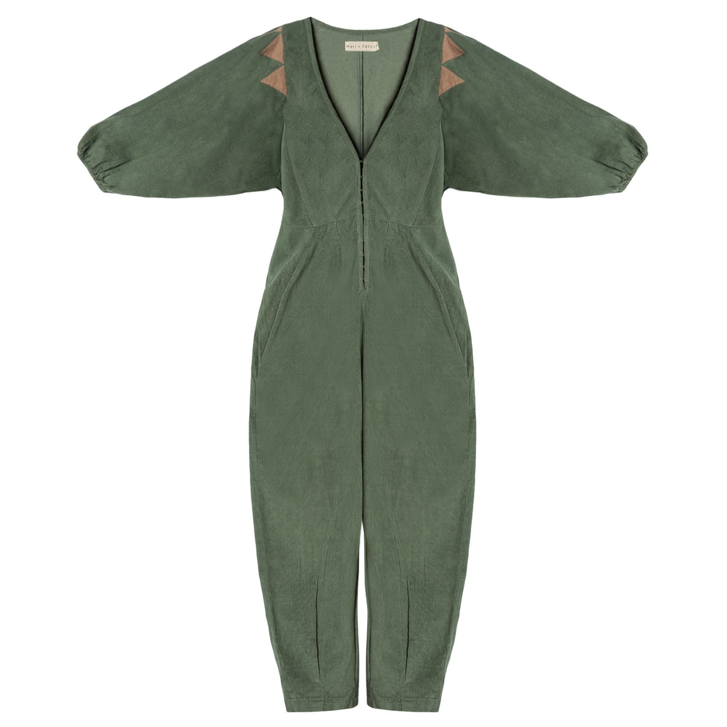 Women’s Fätou Jumpsuit In Leaf Green Extra Small Mari and Fatou