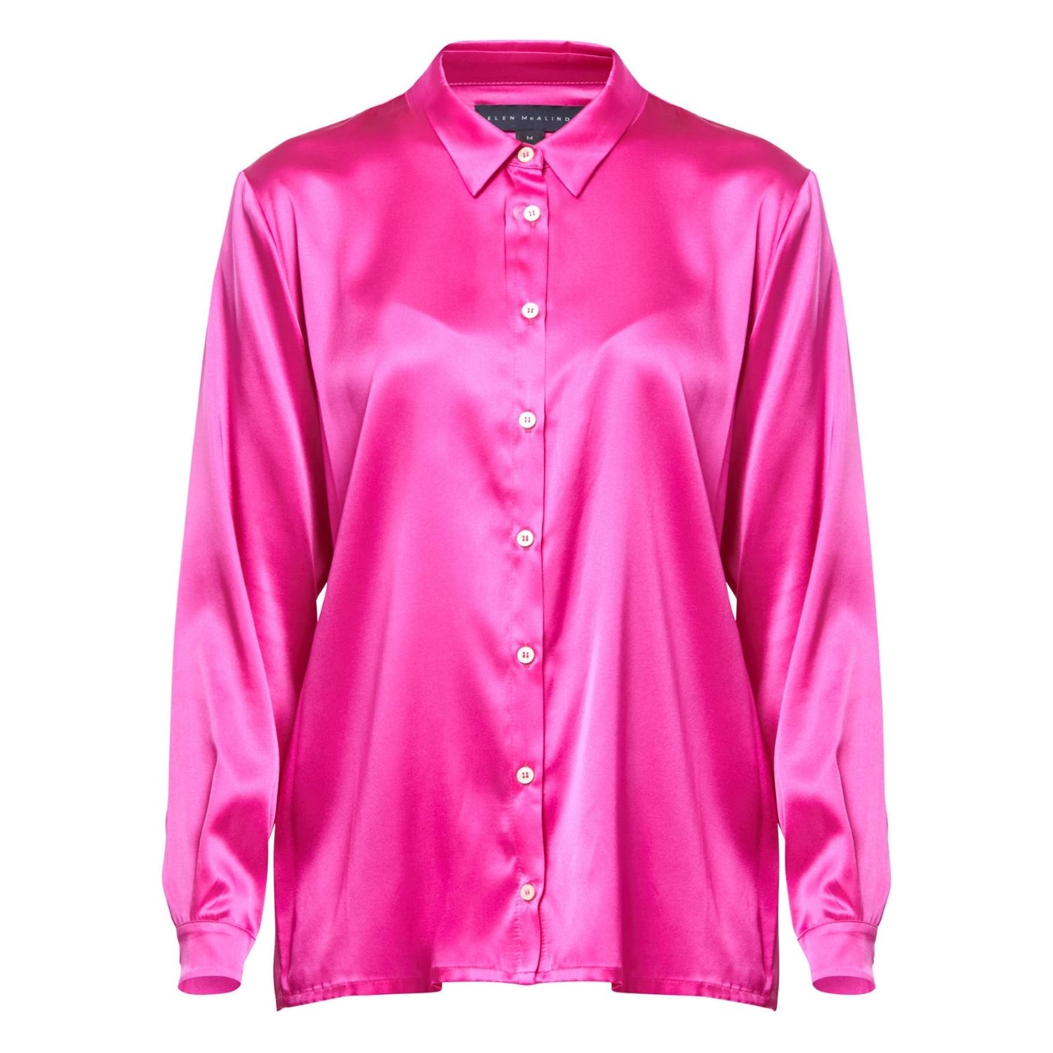 Helen Mcalinden Women's Pink Elsie Cyclamen Silk Utility Shirt In Pink
