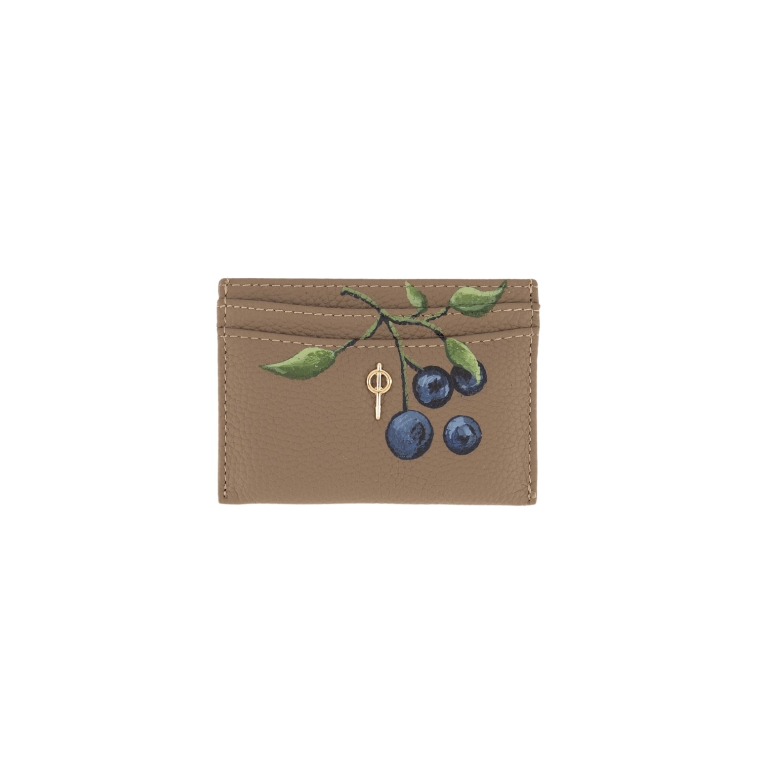 Otrera Women's Grey Card Holder Rock Hand Painted