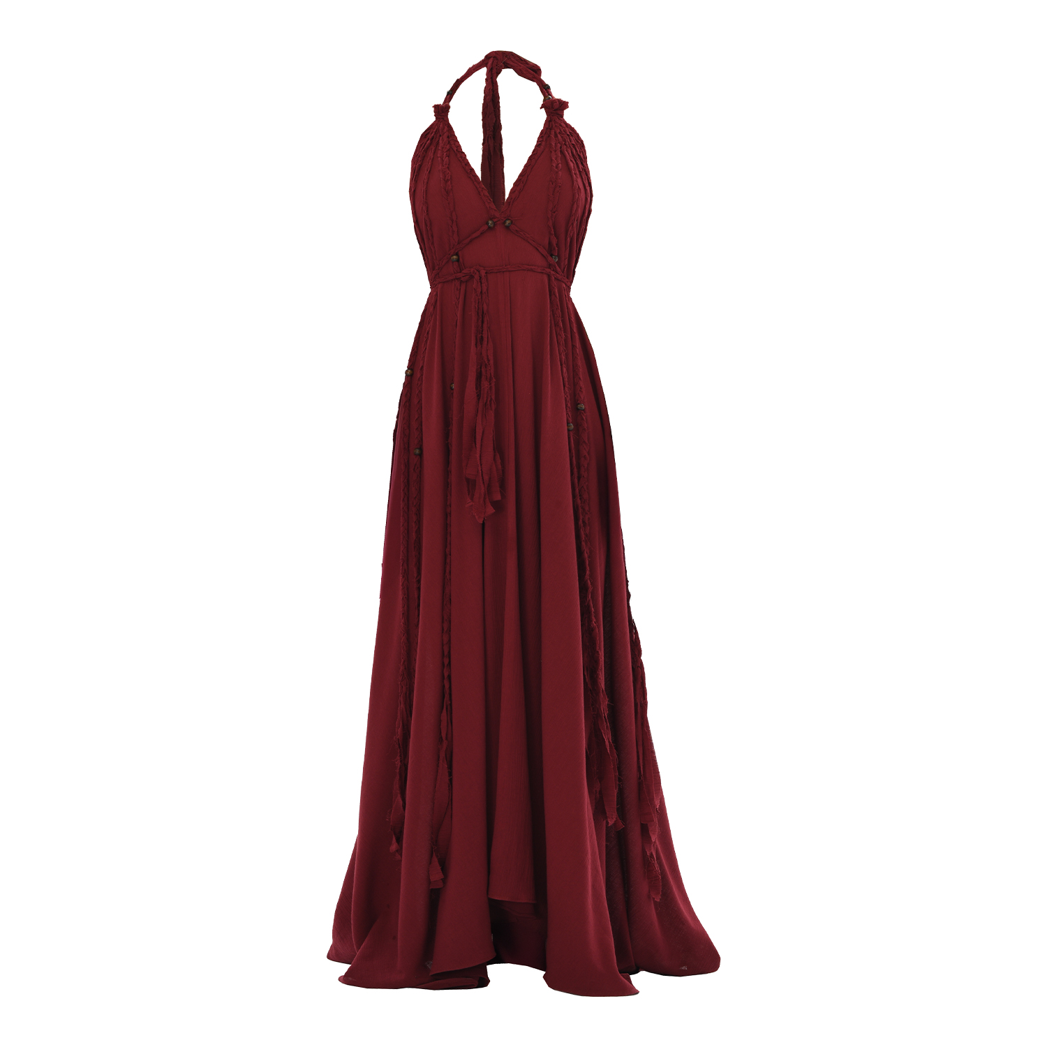 blue dress for baby girl V-neck Boho Half Sleeves Burgundy Elastic Satin Bridesmaid Dresses, Lo –  ClaireBridal main image 1