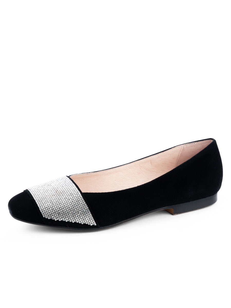 Milan Crystal Embellished Flat | Patricia Green | Wolf & Badger