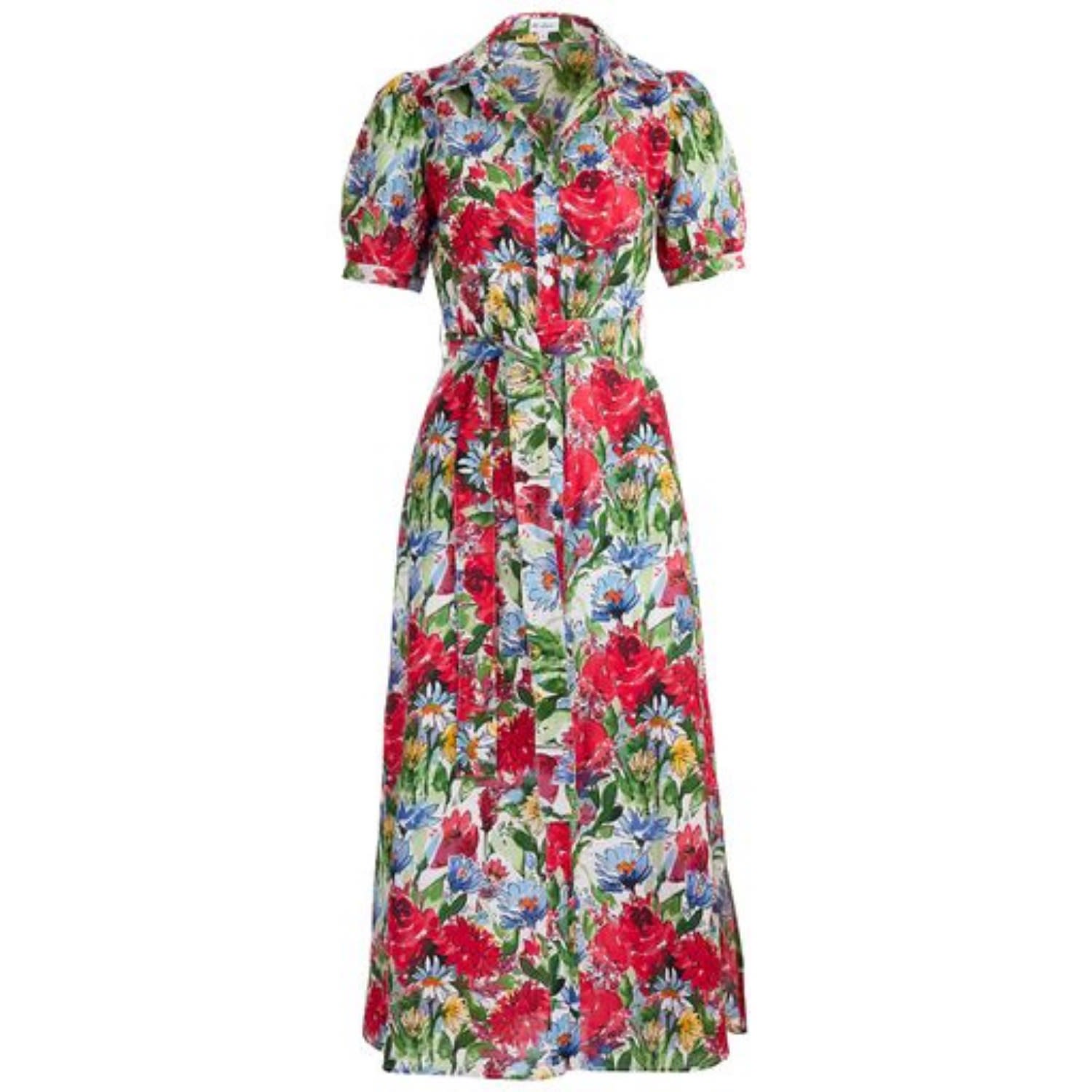 Women’s Cotton Maddie Dress In English Summer Garden Extra Large At Last...