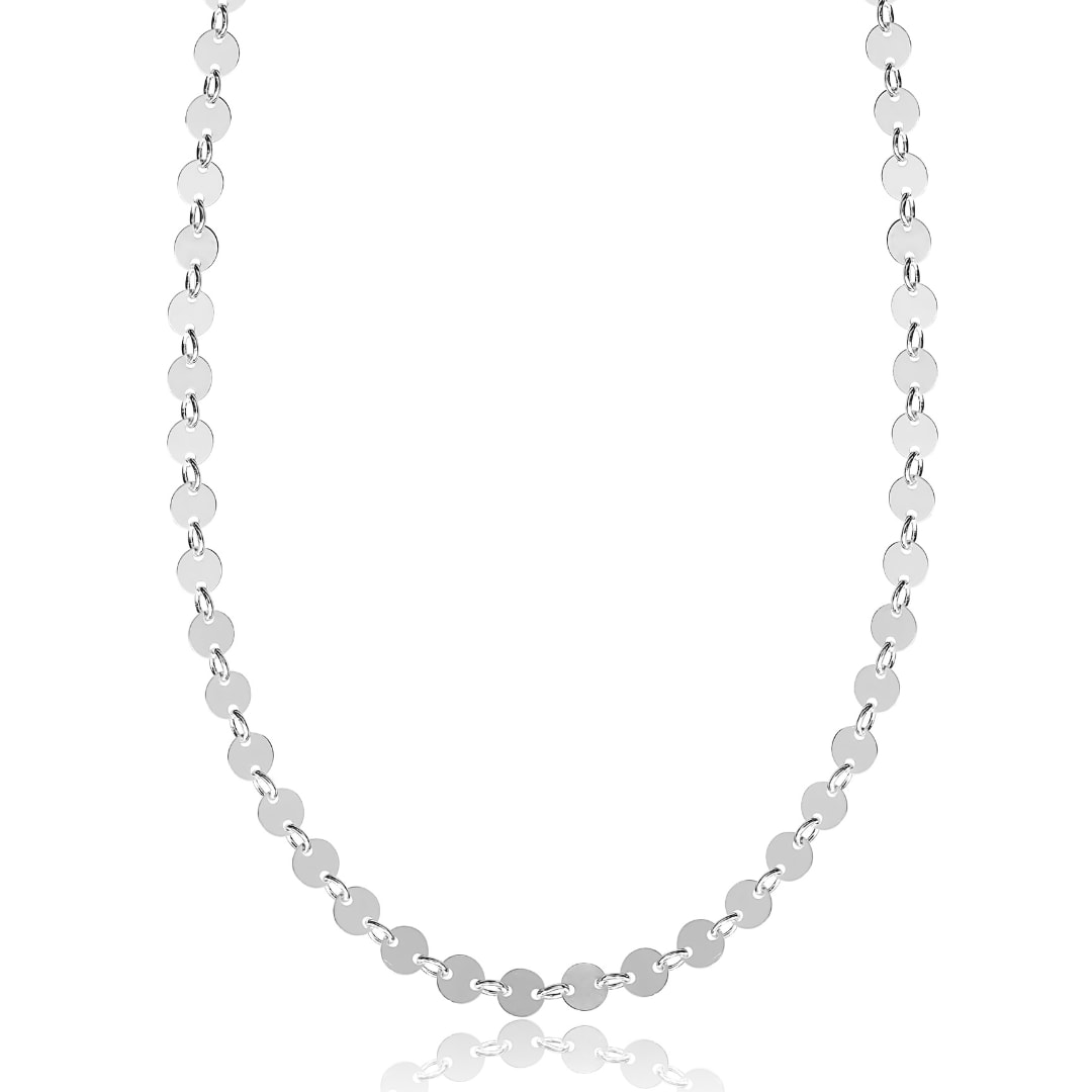 Fv Jewellery Women's Silver Bijoux Dot Necklace