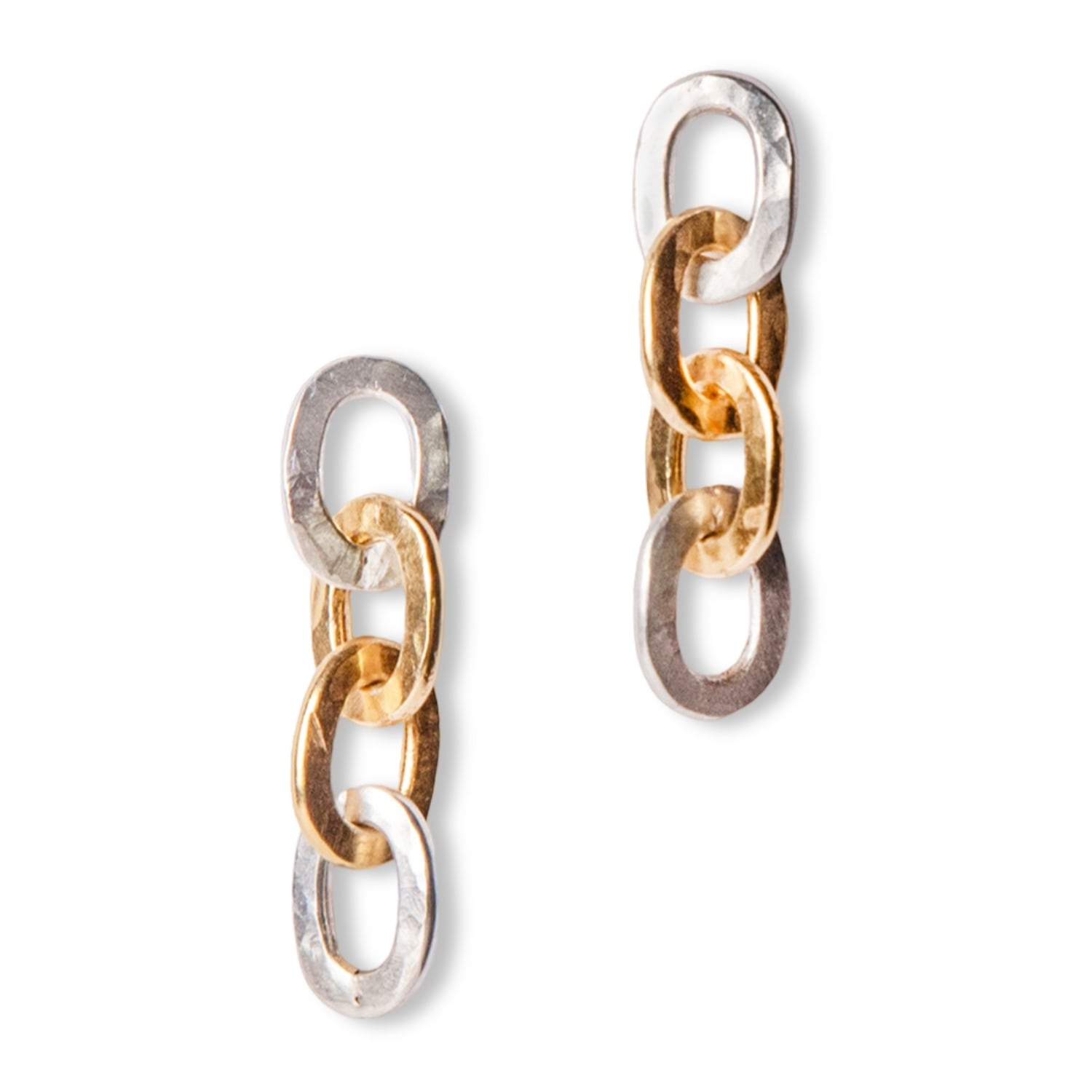 Golden Horn Jewellery Women's Silver Sister & Brother Drop Earrings