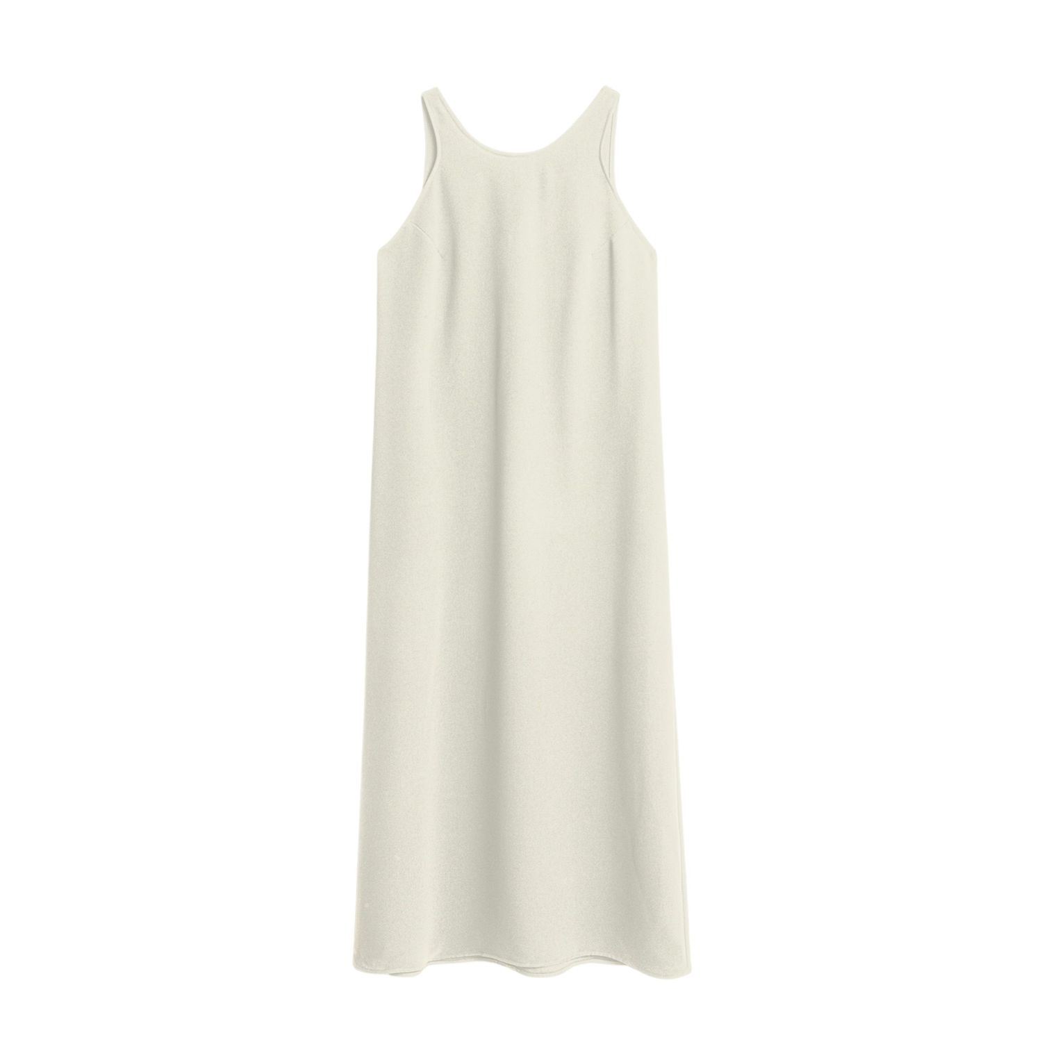 Nocturne Flowy Sleeveless Maxi Dress In White