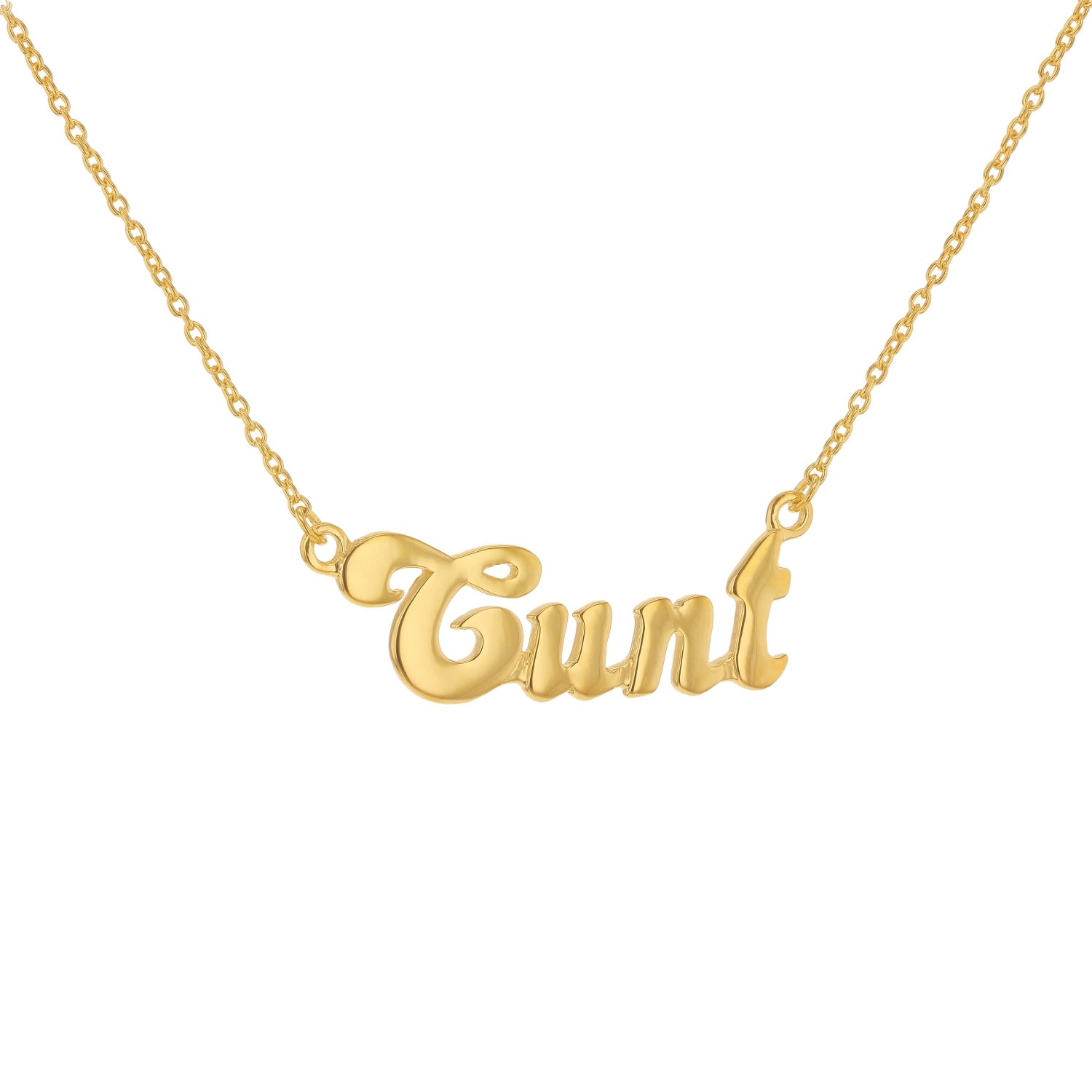 Women’s 18Kt Gold Plated Status Necklace True Rocks