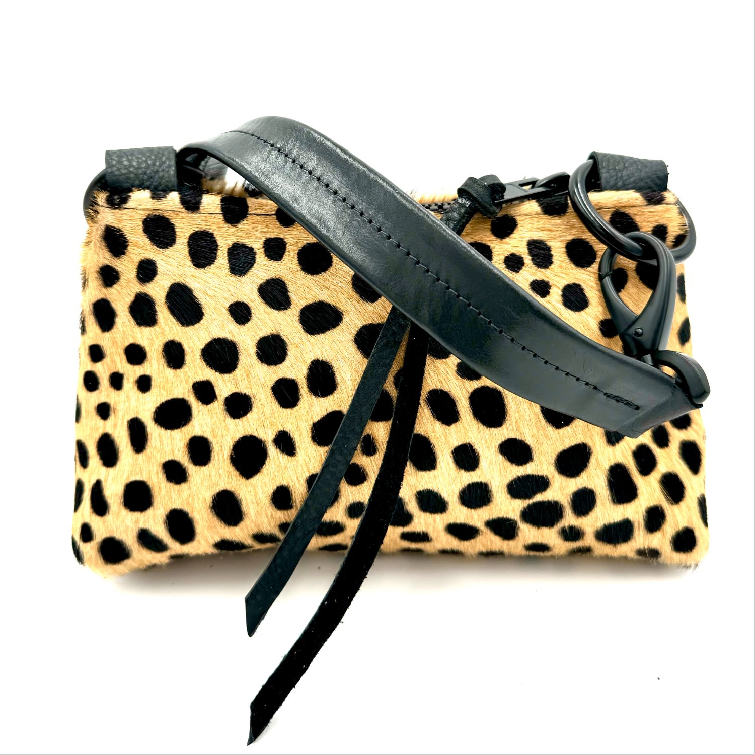 Lynn Tallerico Women's Neutrals Amy Bag In Cheetah Hair On Hide