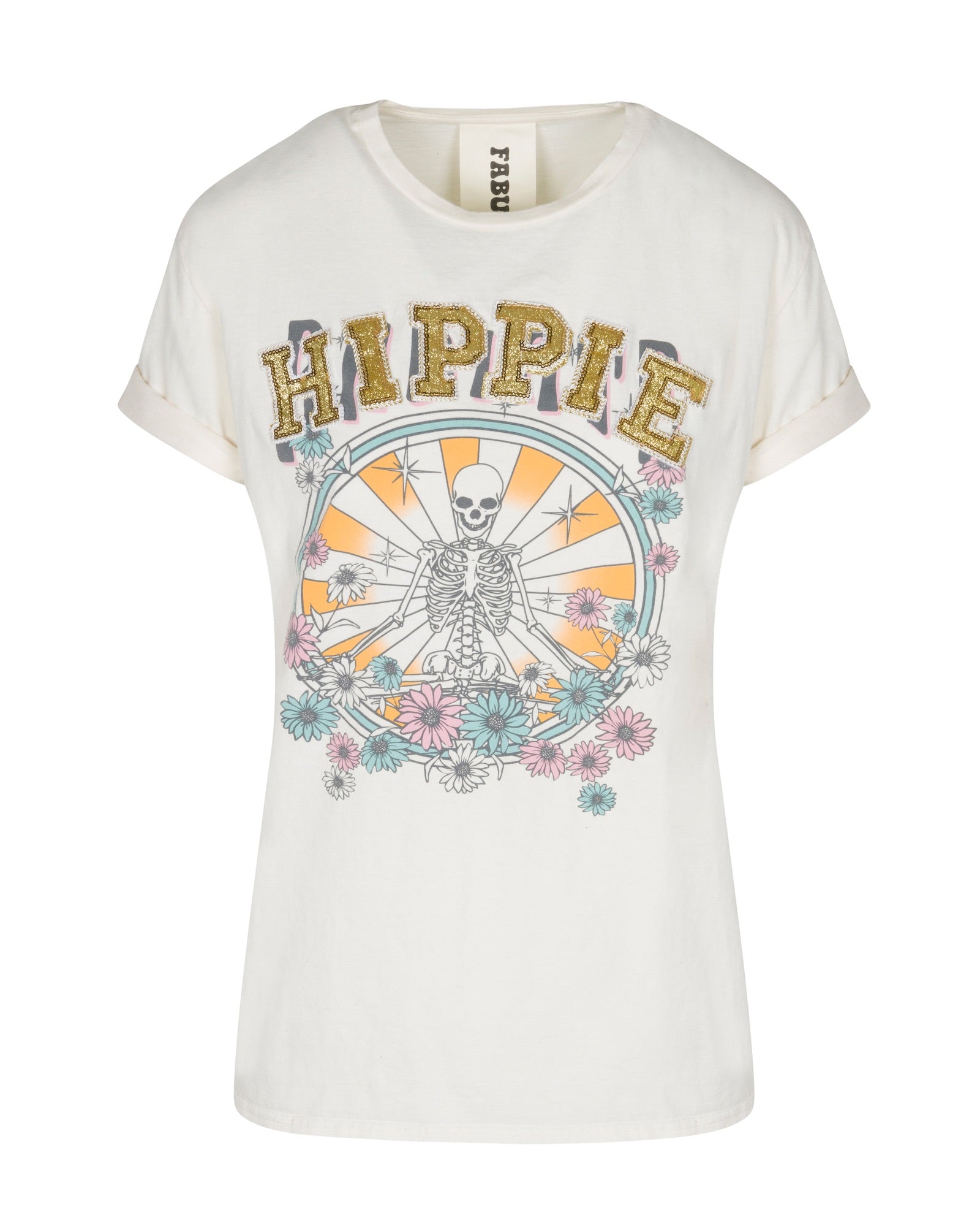 Meghan Fabulous Women's White Hippie Vintage T-shirt