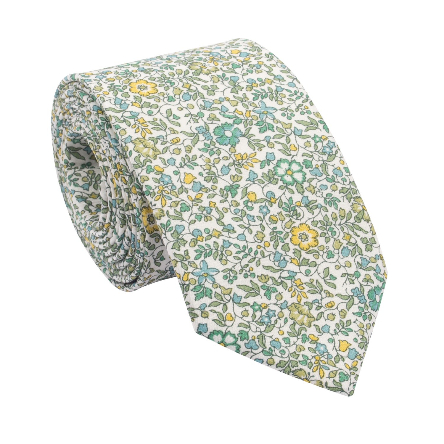 Men’s Green Lime Katie & Millie Liberty Slim Tie Le Colonel