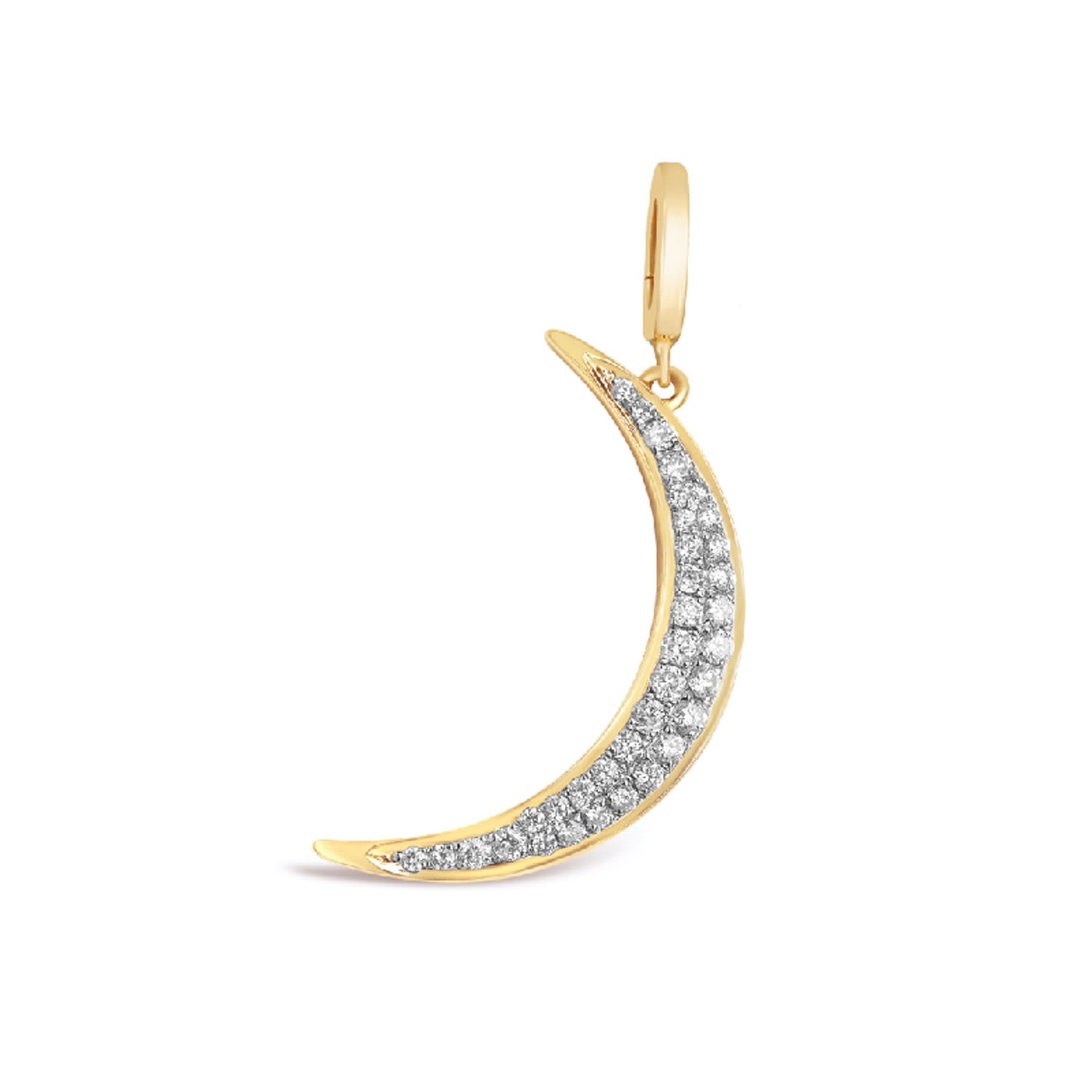 Kajal Naina Women's Gold Over The Moon Charm