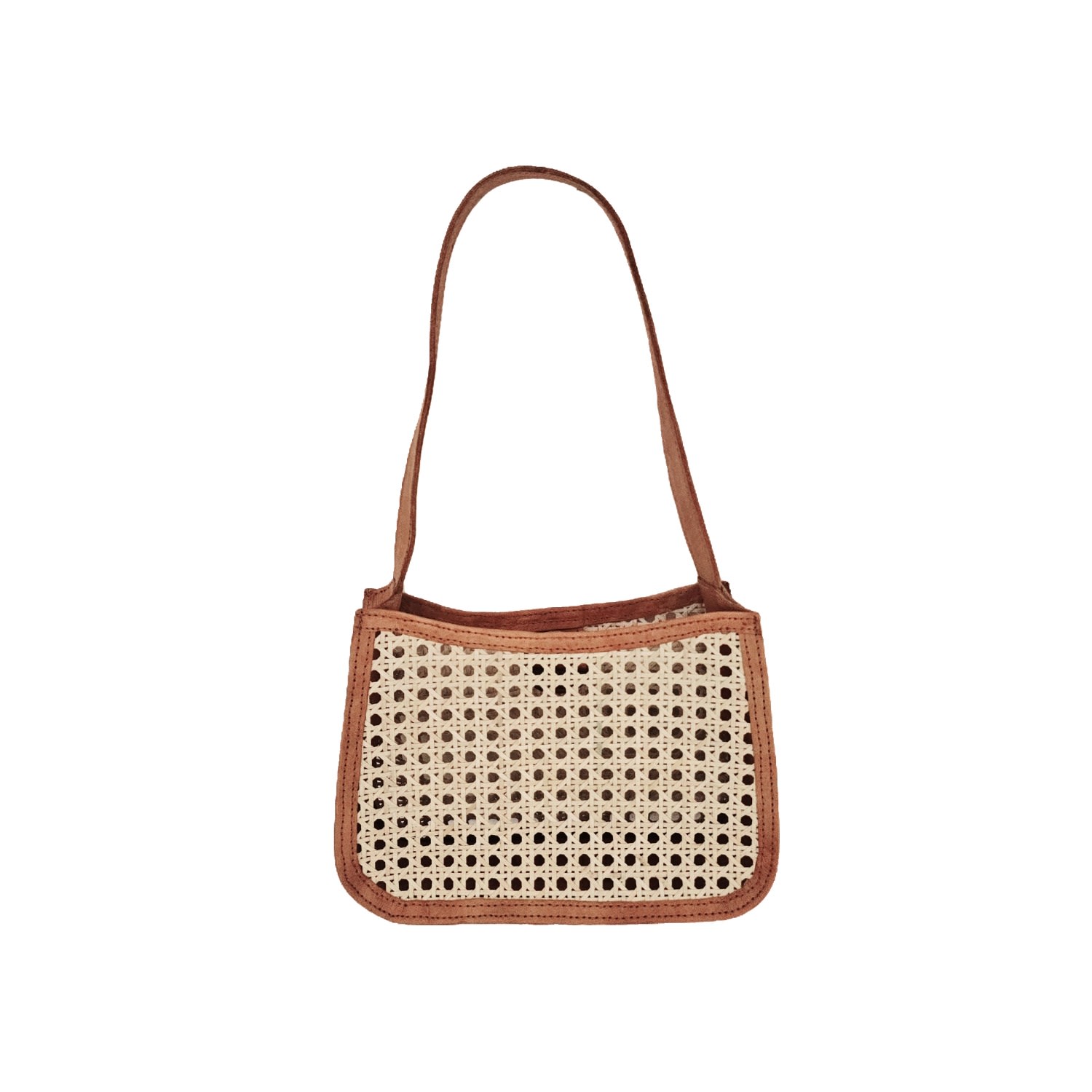 Women’s Molly Rattan Shoulder Bag Brown Ohsun