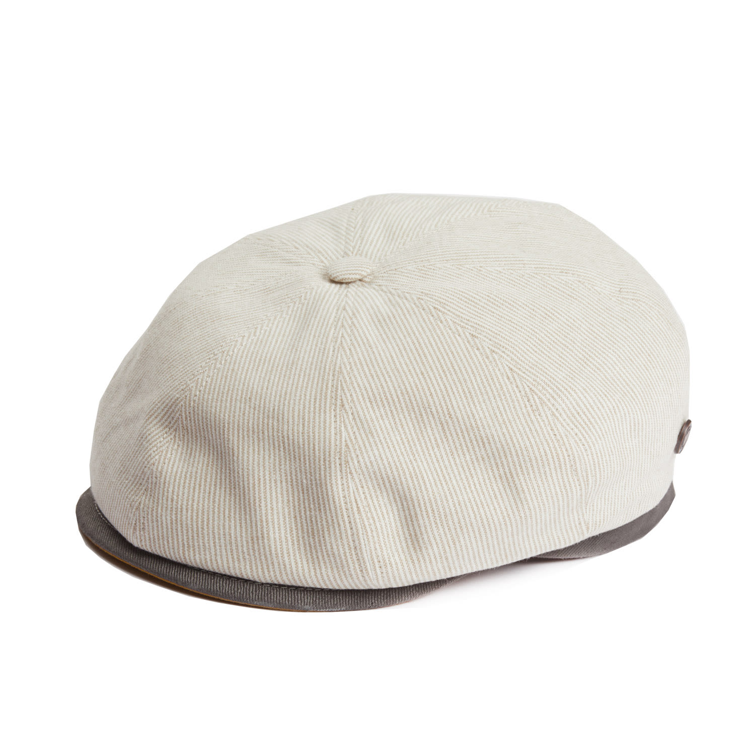 Neutrals Raggie Natural Linen Cotton Summer Italian Flat Cap For Men 56Cm Dasmarca Hats