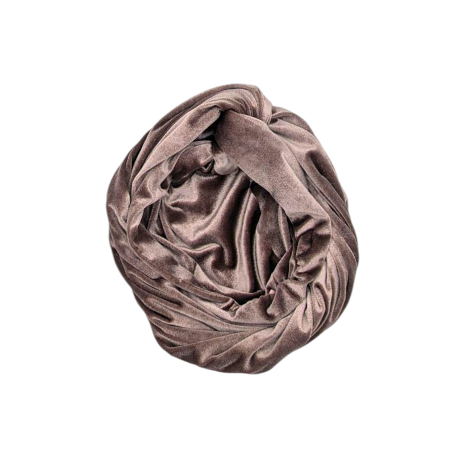 Women's Brown Classic Madam Mink Turban | One Size | Julia Clancey
