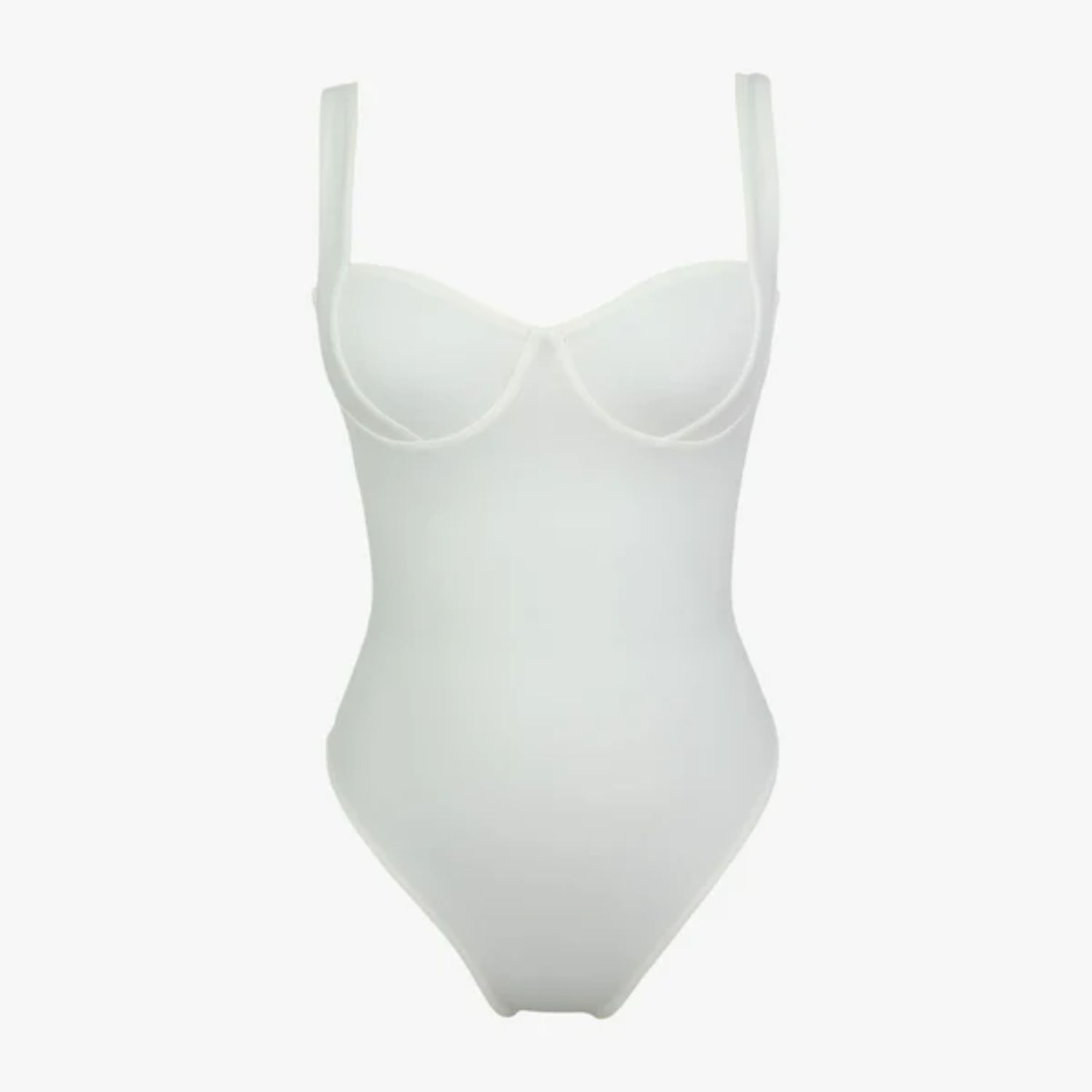 Borneo Paris Women's White Celine One Piece Swimsuit, Creme In White