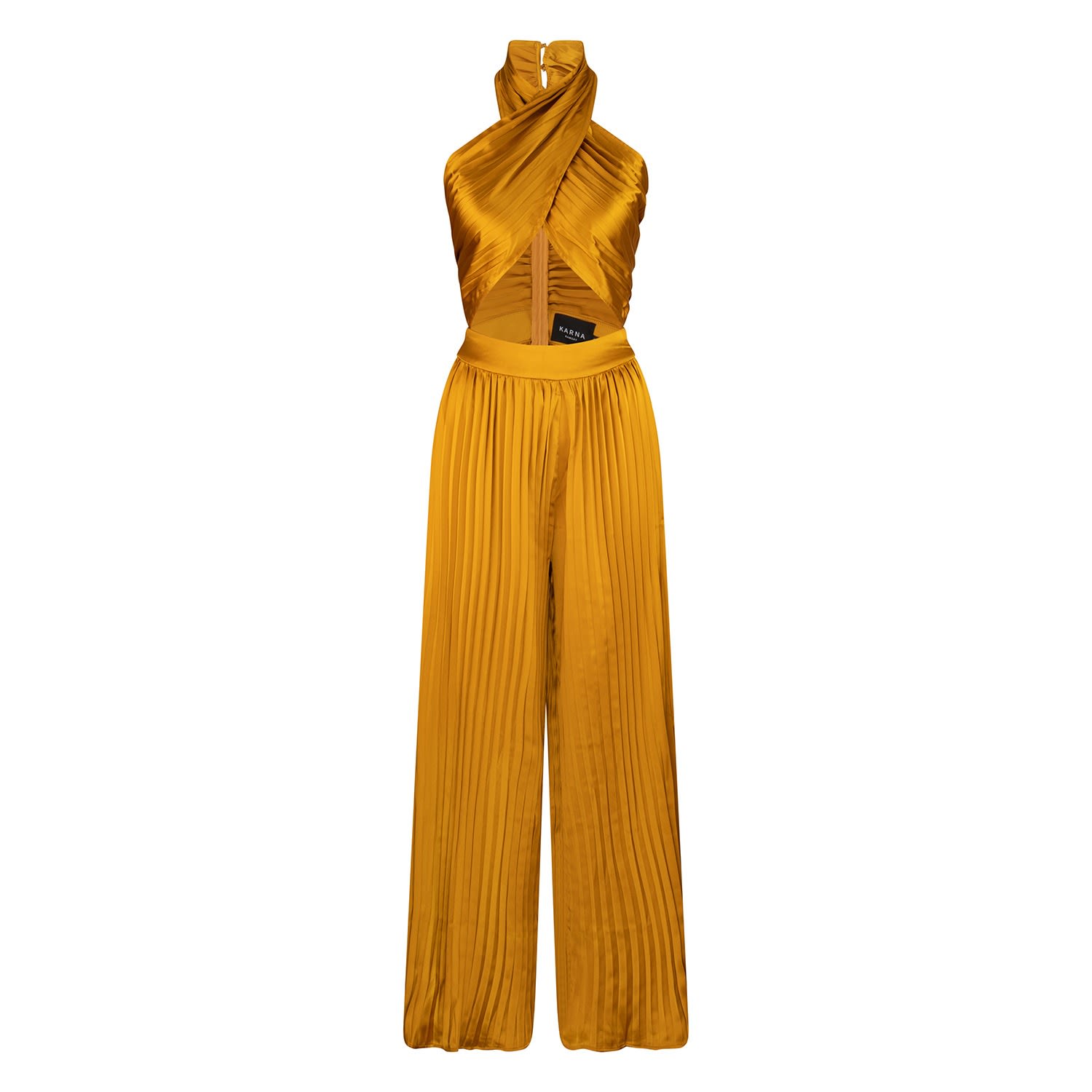 Women’s Stella Gold Jumpsuit Large Karna Ramsay