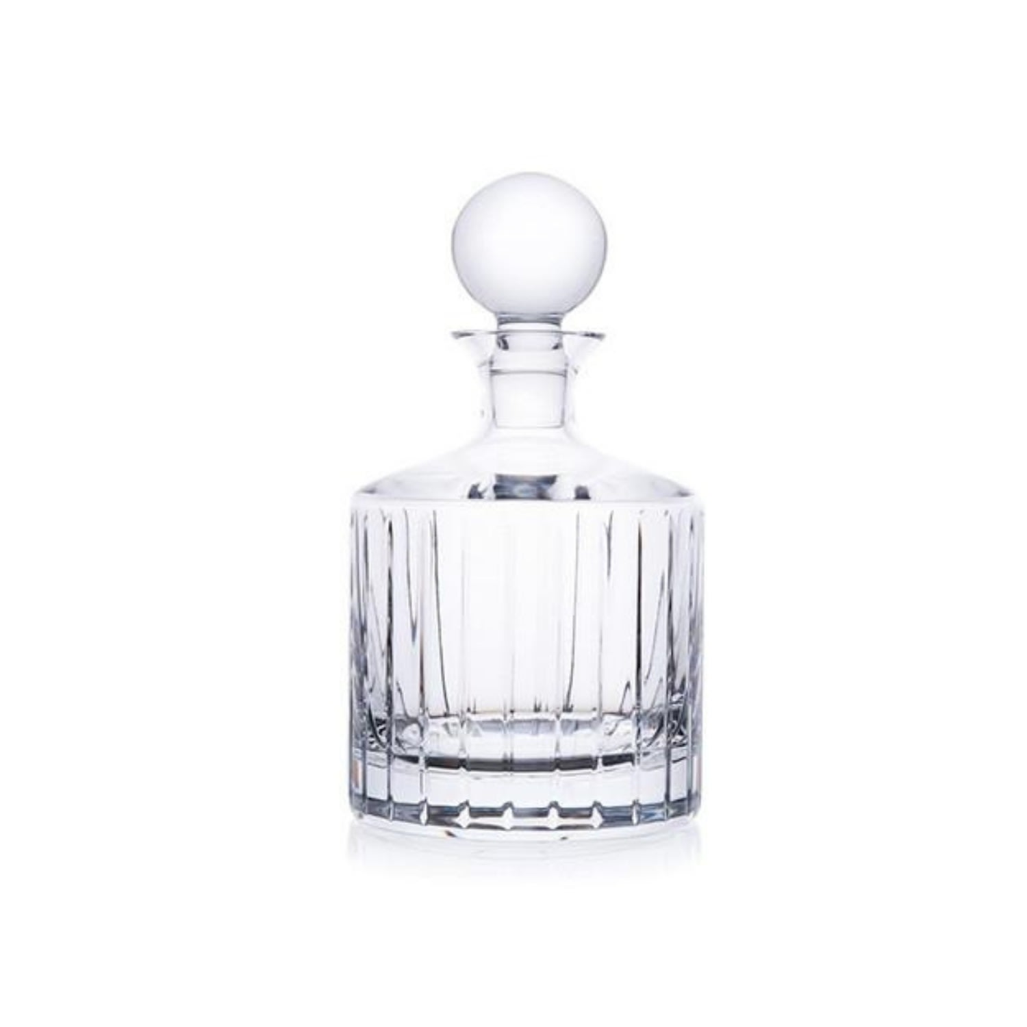 Eliská Crystal Round Decanter In Transparent