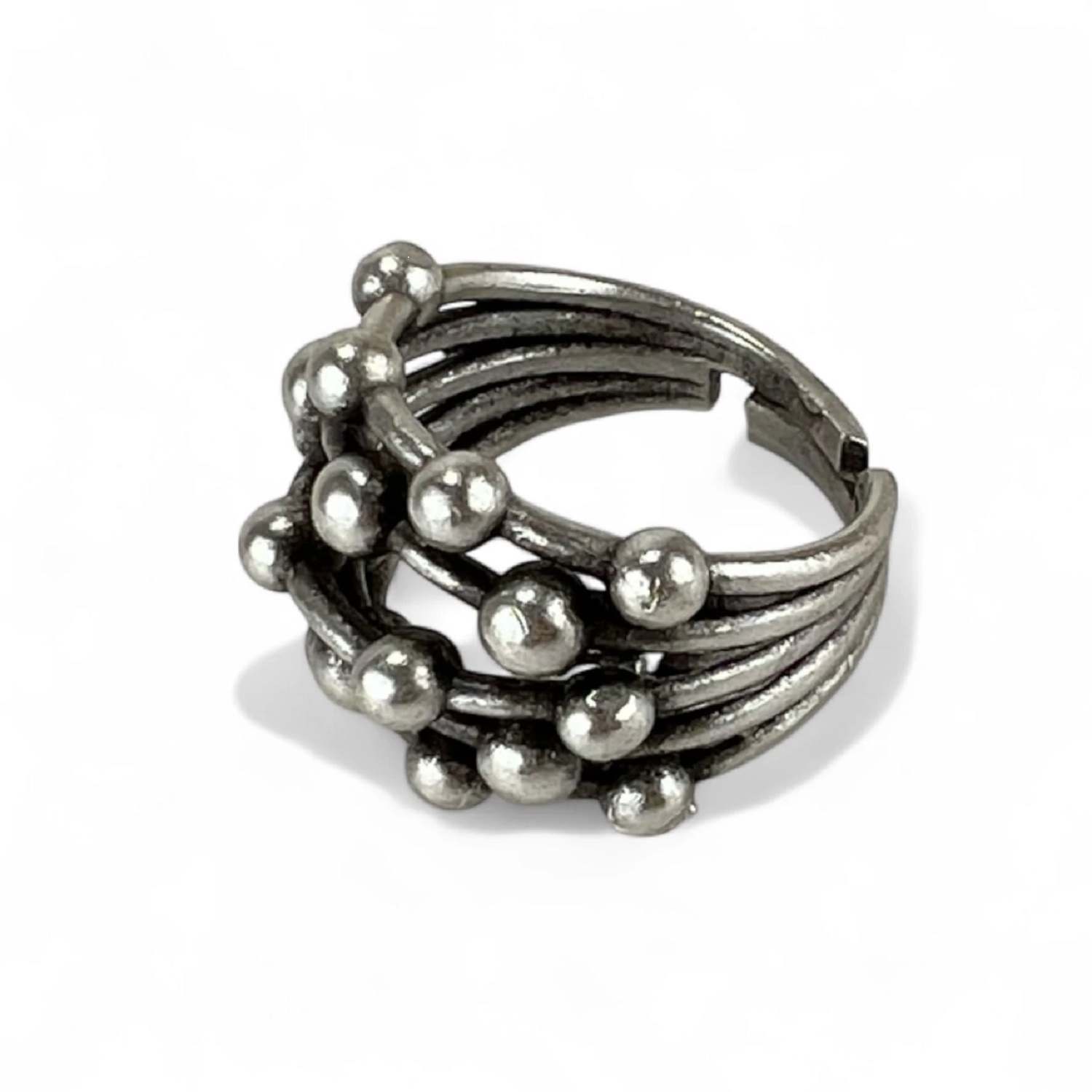 By Virgo Women's Silver Calyra Antique Ring In Silver