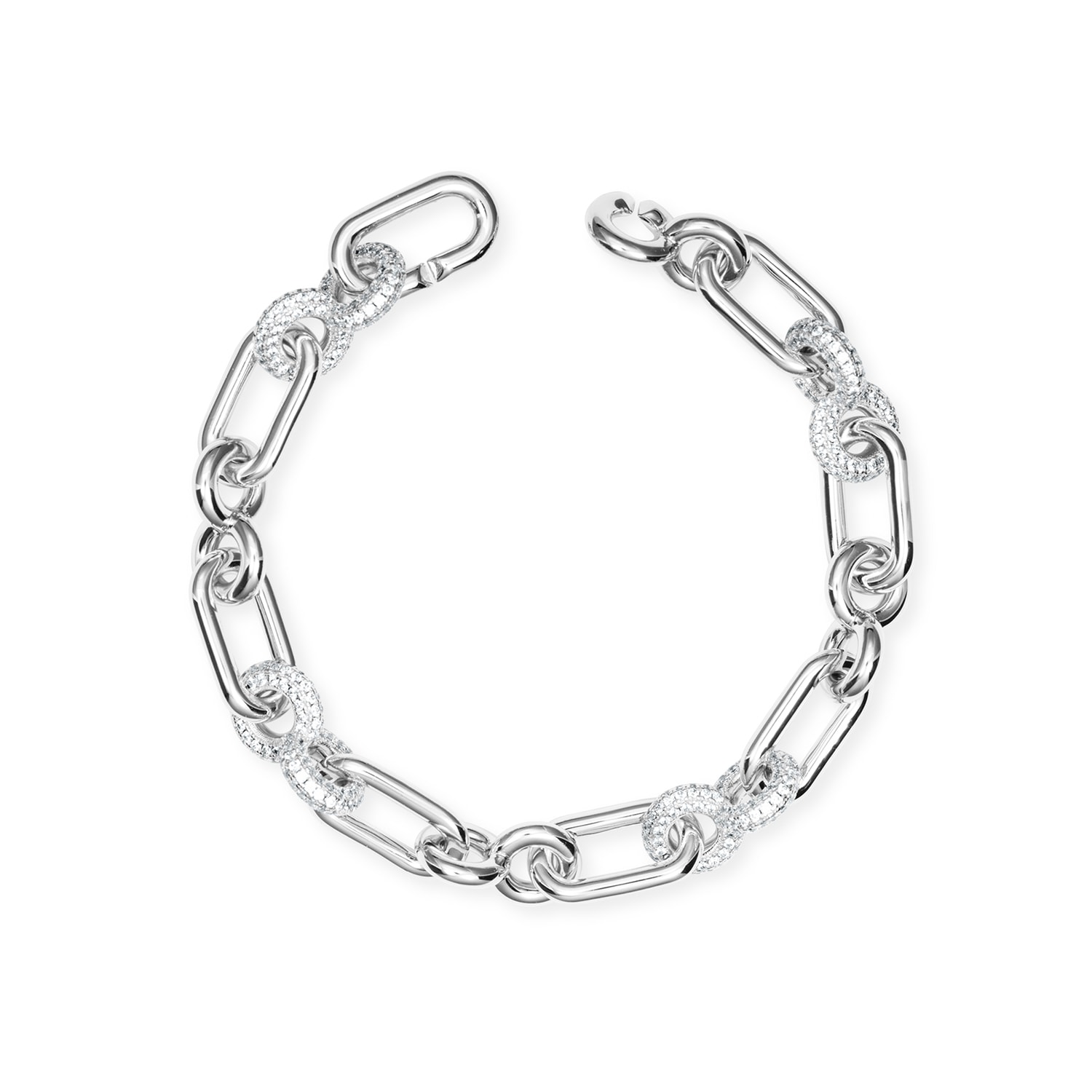 Women’s Infinity Circle Link Bracelet - Silver Meulien