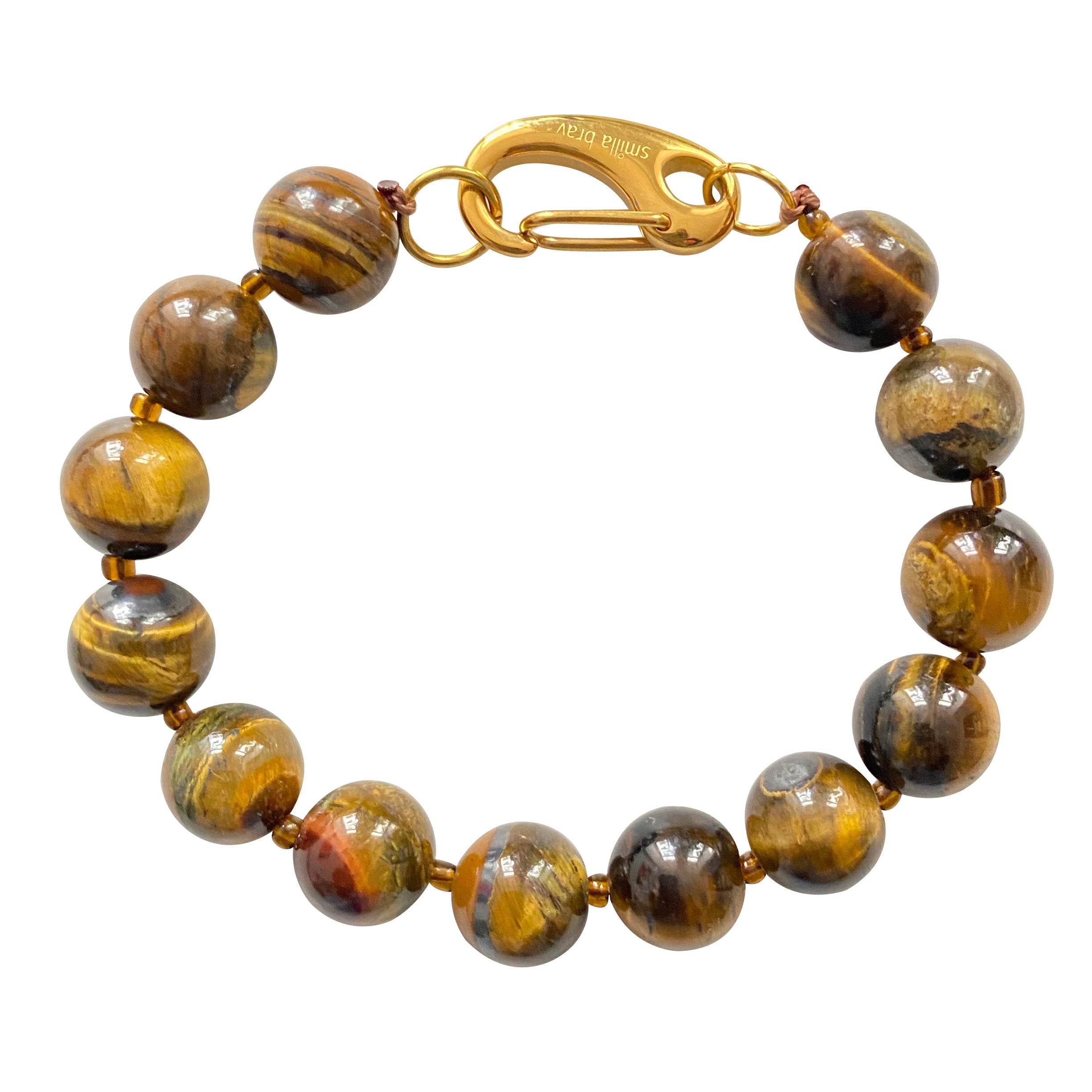 Smilla Brav Women's Gold / Brown Tigereye Bracelet Wild Spirit In Brown