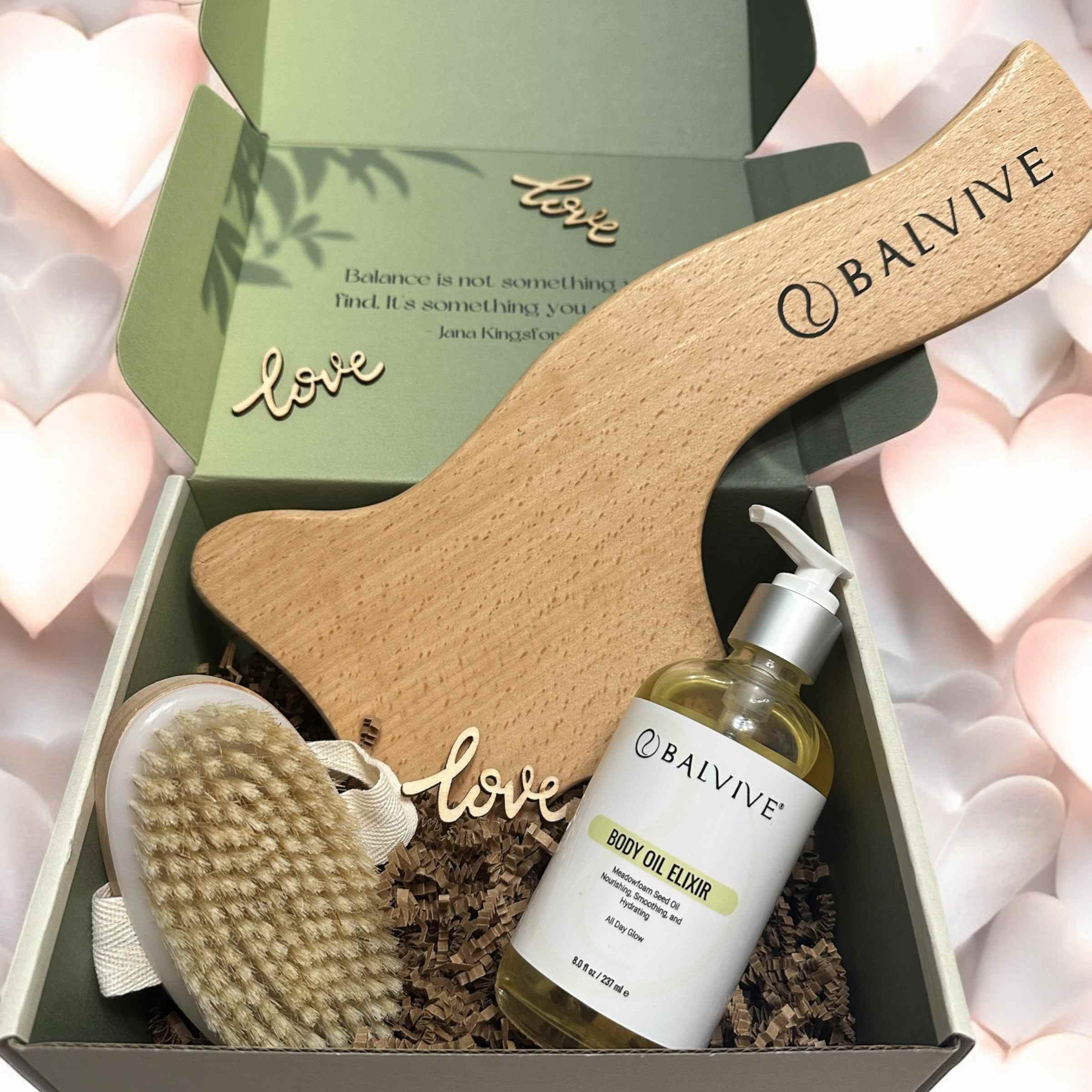 Body Oil Elixir And Lymphatic Drainage Tool Bundle | BALVIVE
