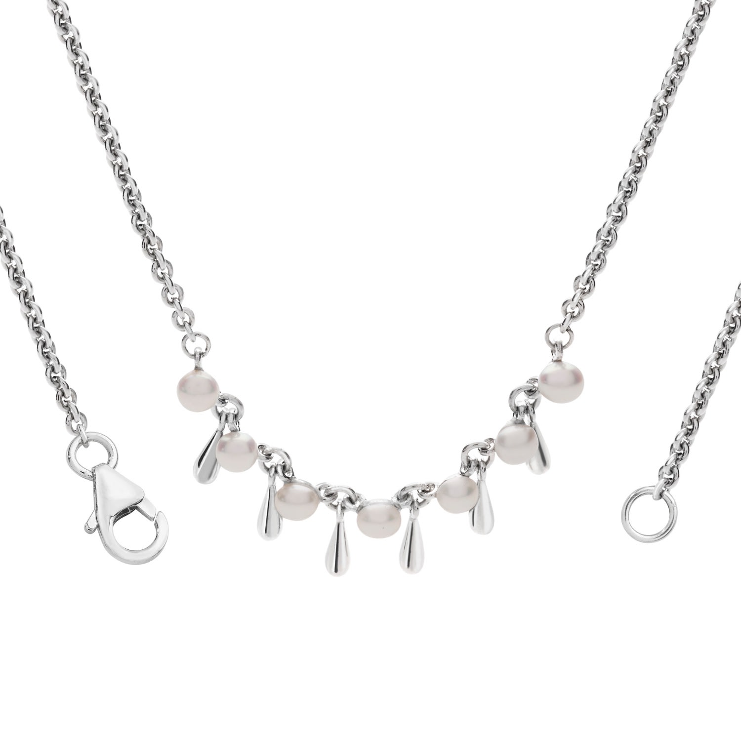 Women’s Silver Royal Pearl Drop Necklace Lucy Quartermaine