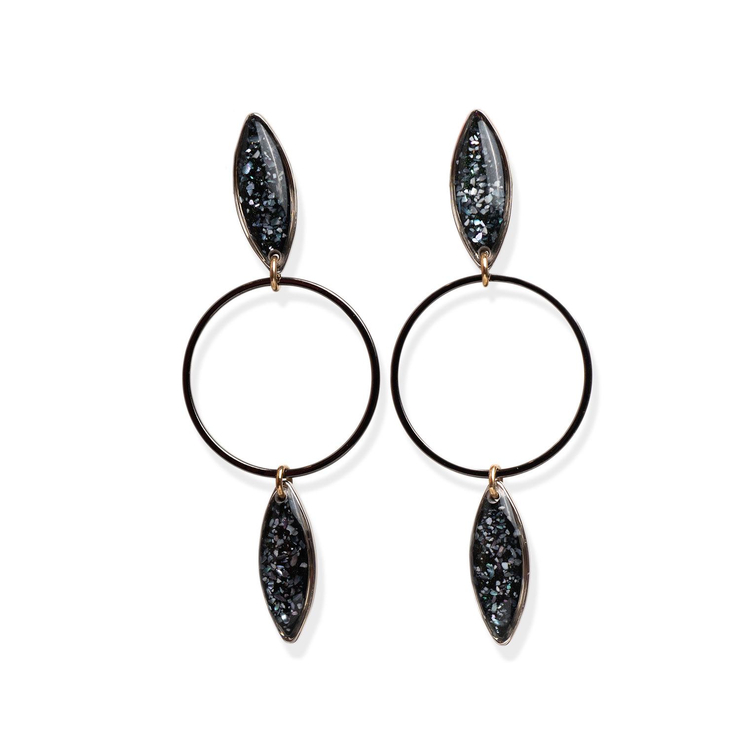 Kate Koel Women's Oval Dangle Statement Earrings