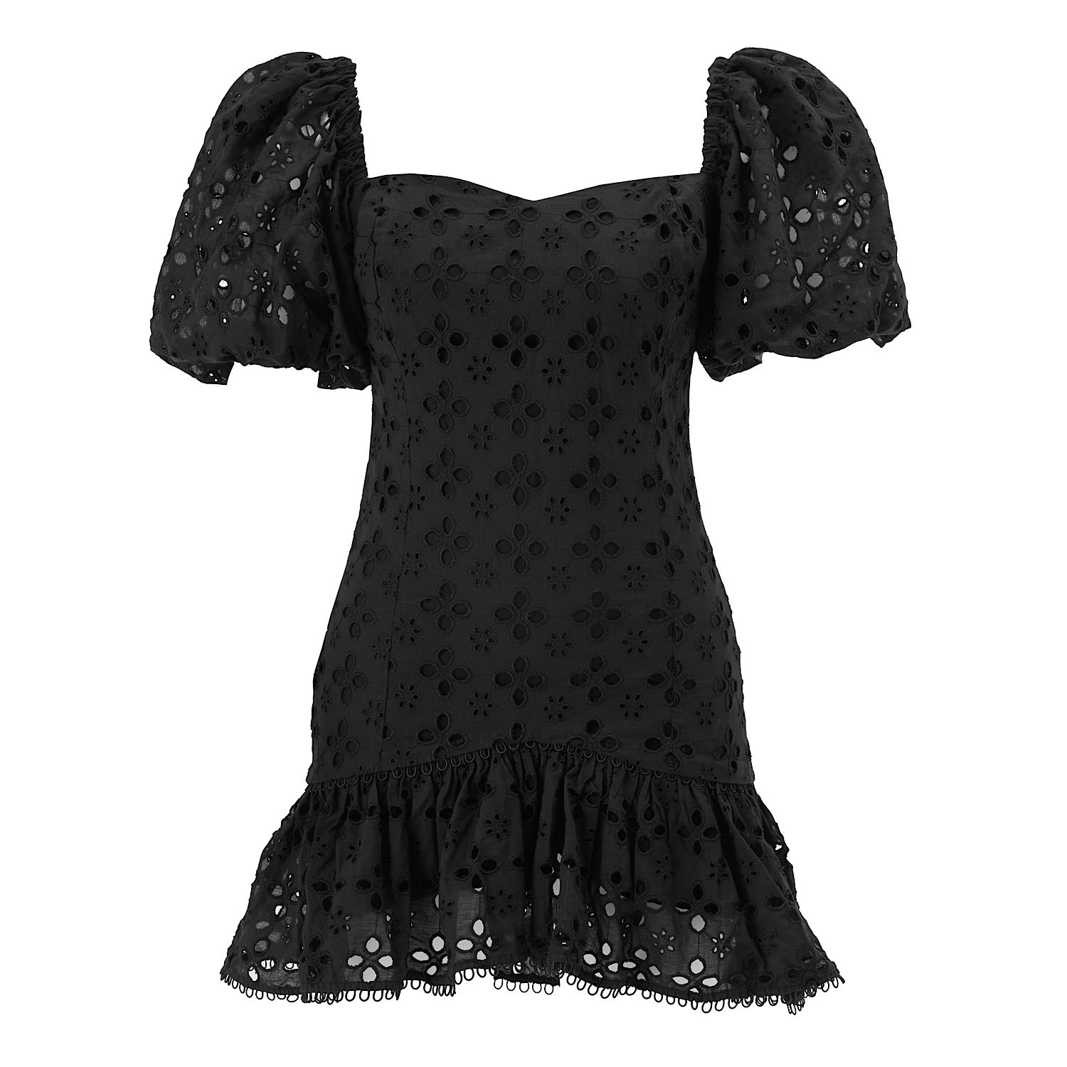 Women’s Roselenda Black Frilled Mini Dress Medium Selen Jewels