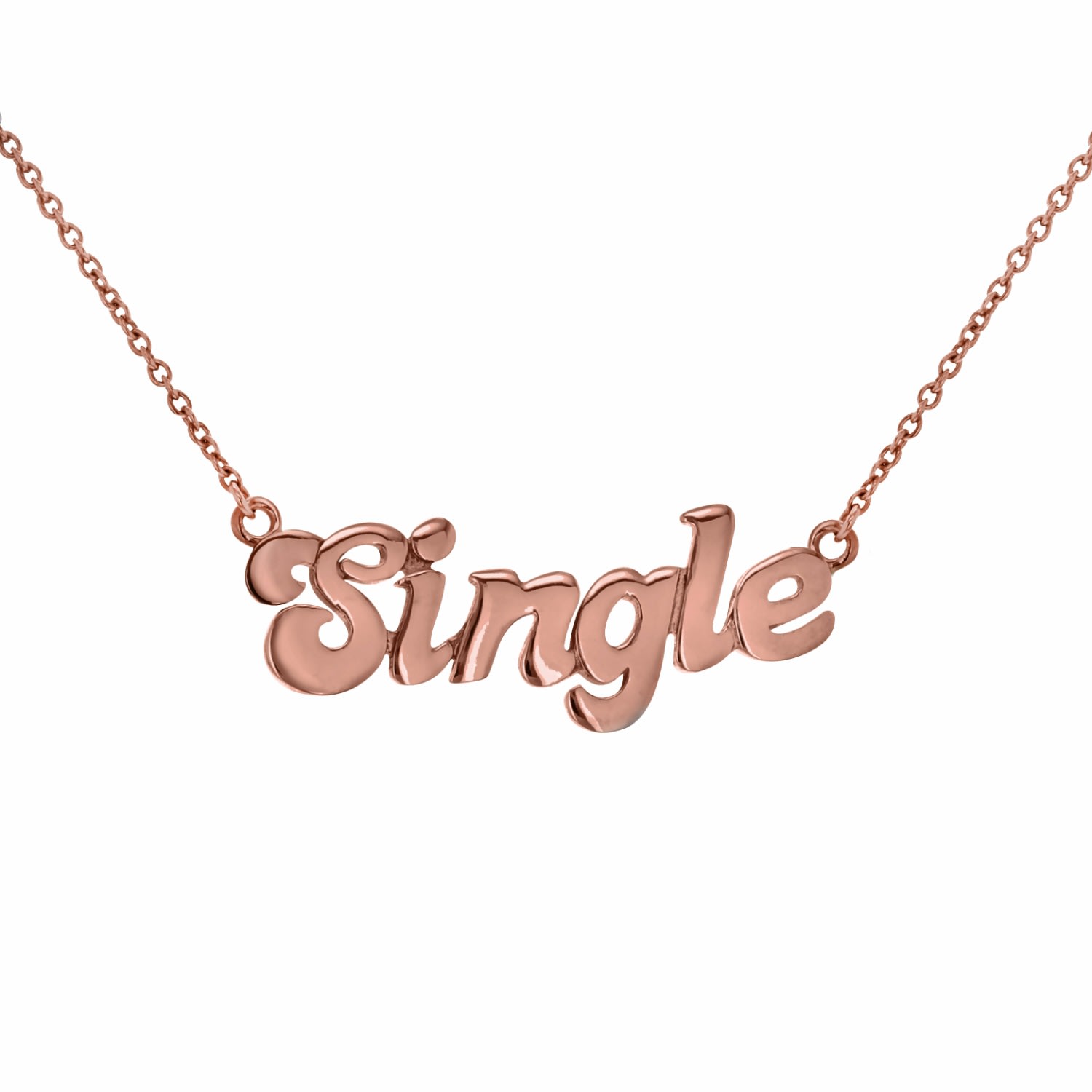 Women’s Single 18Ct Rose Gold-Plated Necklace True Rocks