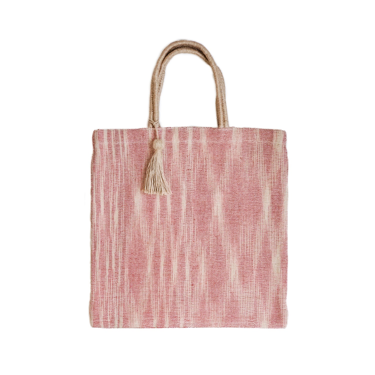 Women’s Nadi Jute Tote Bag - Red Korissa