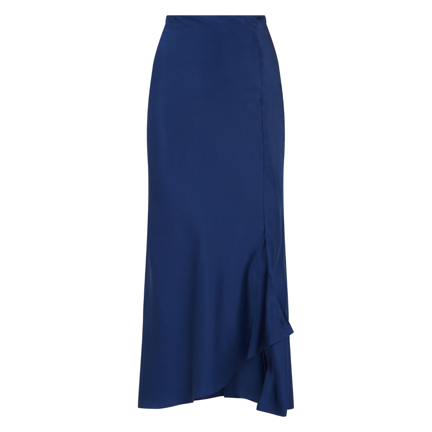 Women’s Midi Skirt - Blue Small Silked London