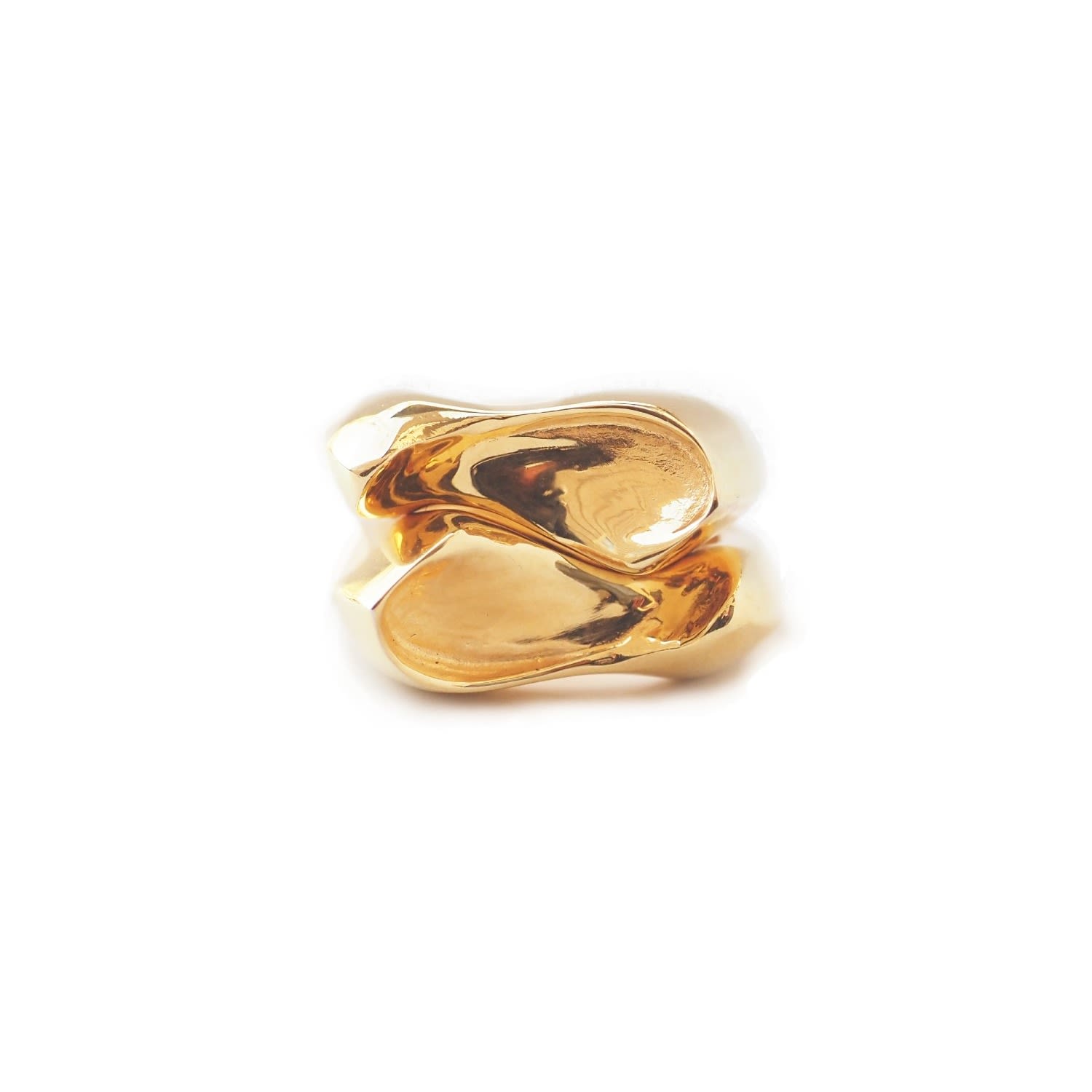 Nicole Amato Women's Fortitude High Tide Ring Set - Gold In Gold