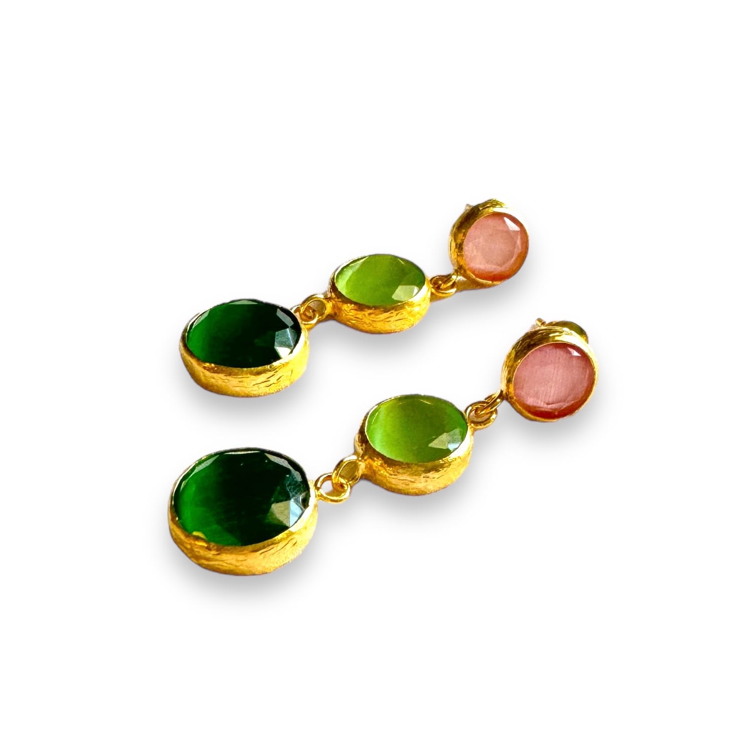 Serabondy Women's Sierra Leone Tiger Eye Earrings In Yellow