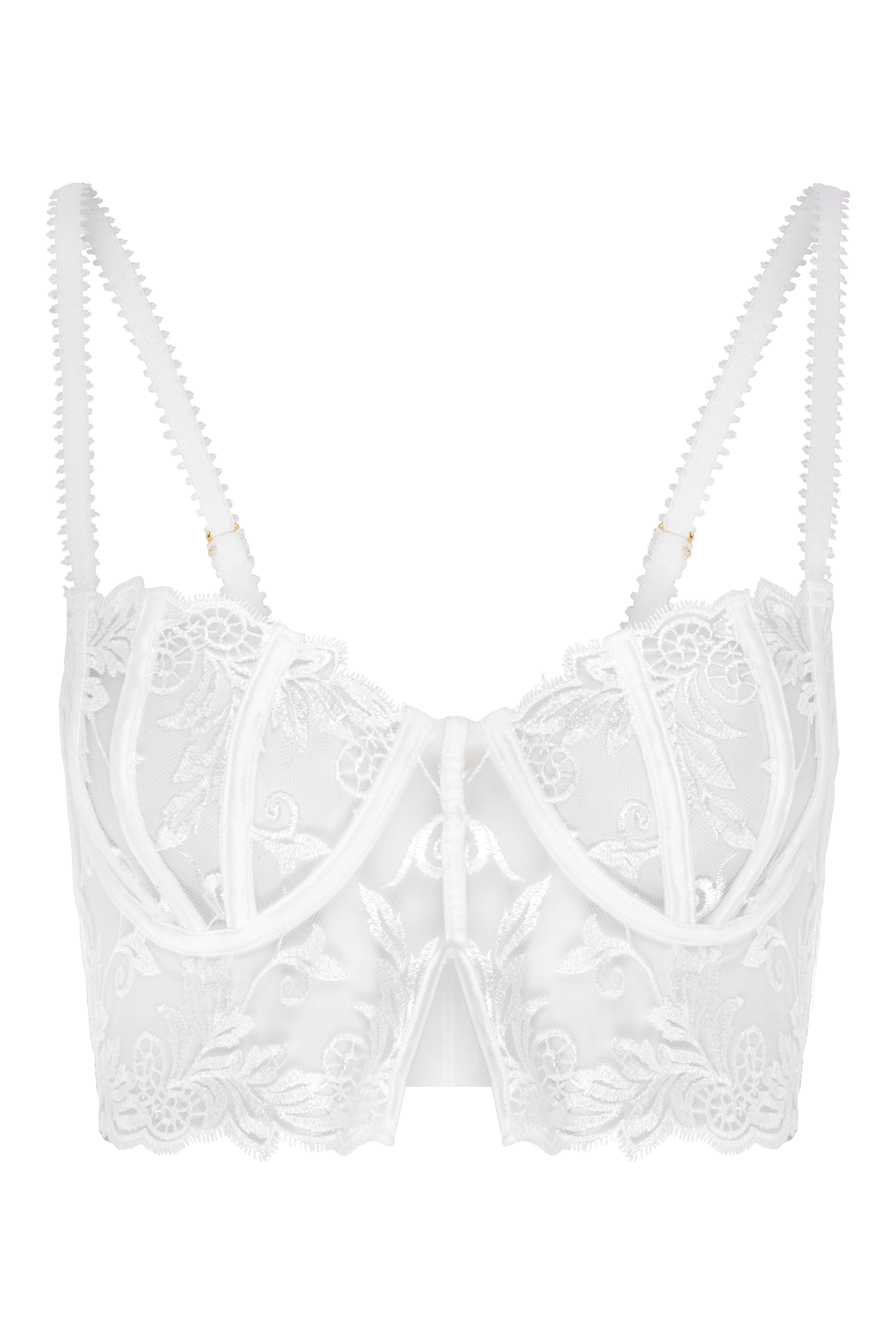 Women’s Nadia Bustier - White 34C Wild Lovers London