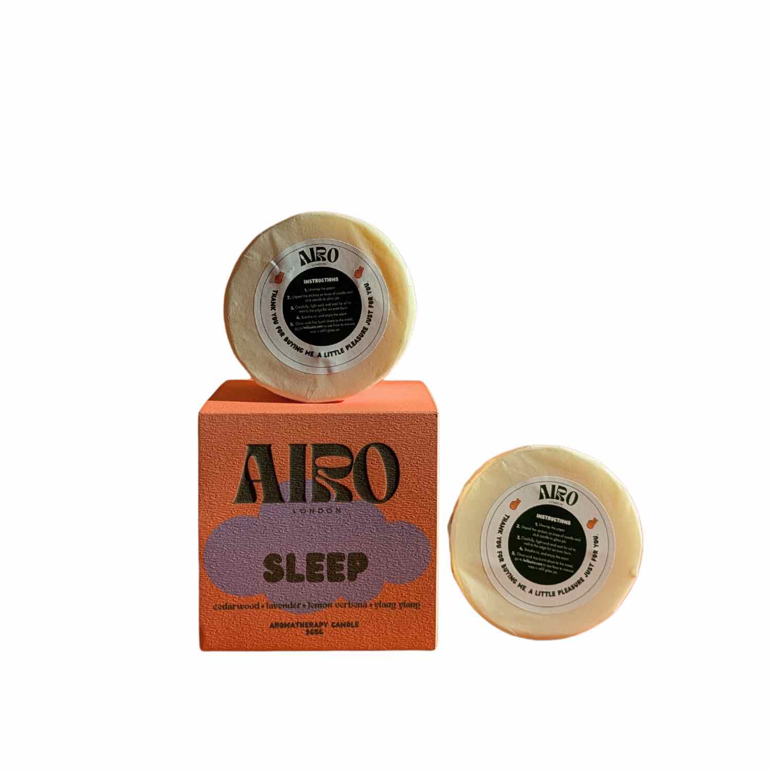 Airo Aromatherapy White Sleep Aromatherapy Candle Refill With Ylang Ylang & Lemon Verbena In White