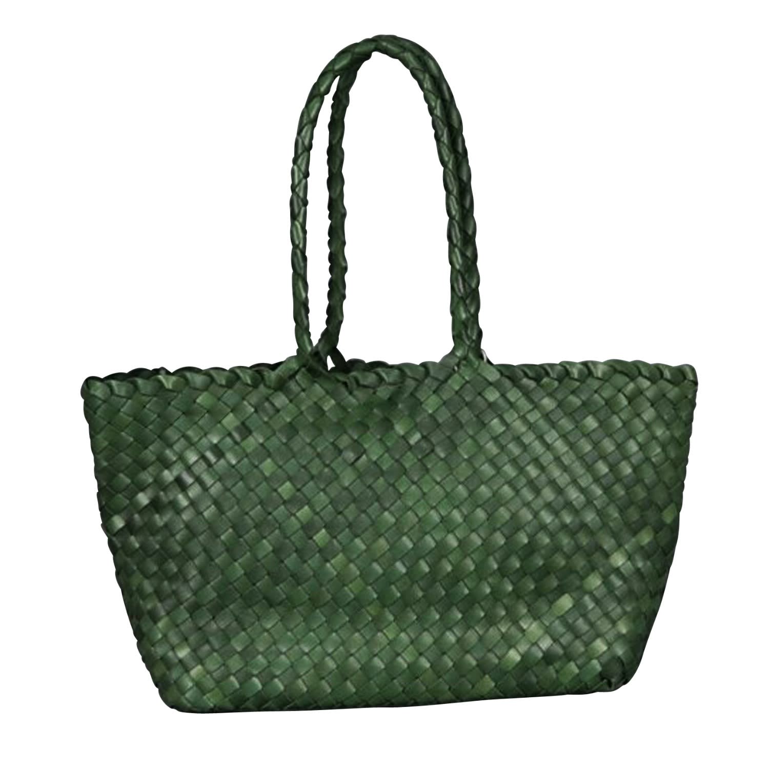 Rimini Women's Brown Leather Top Handle Bag 'betrice' - Green