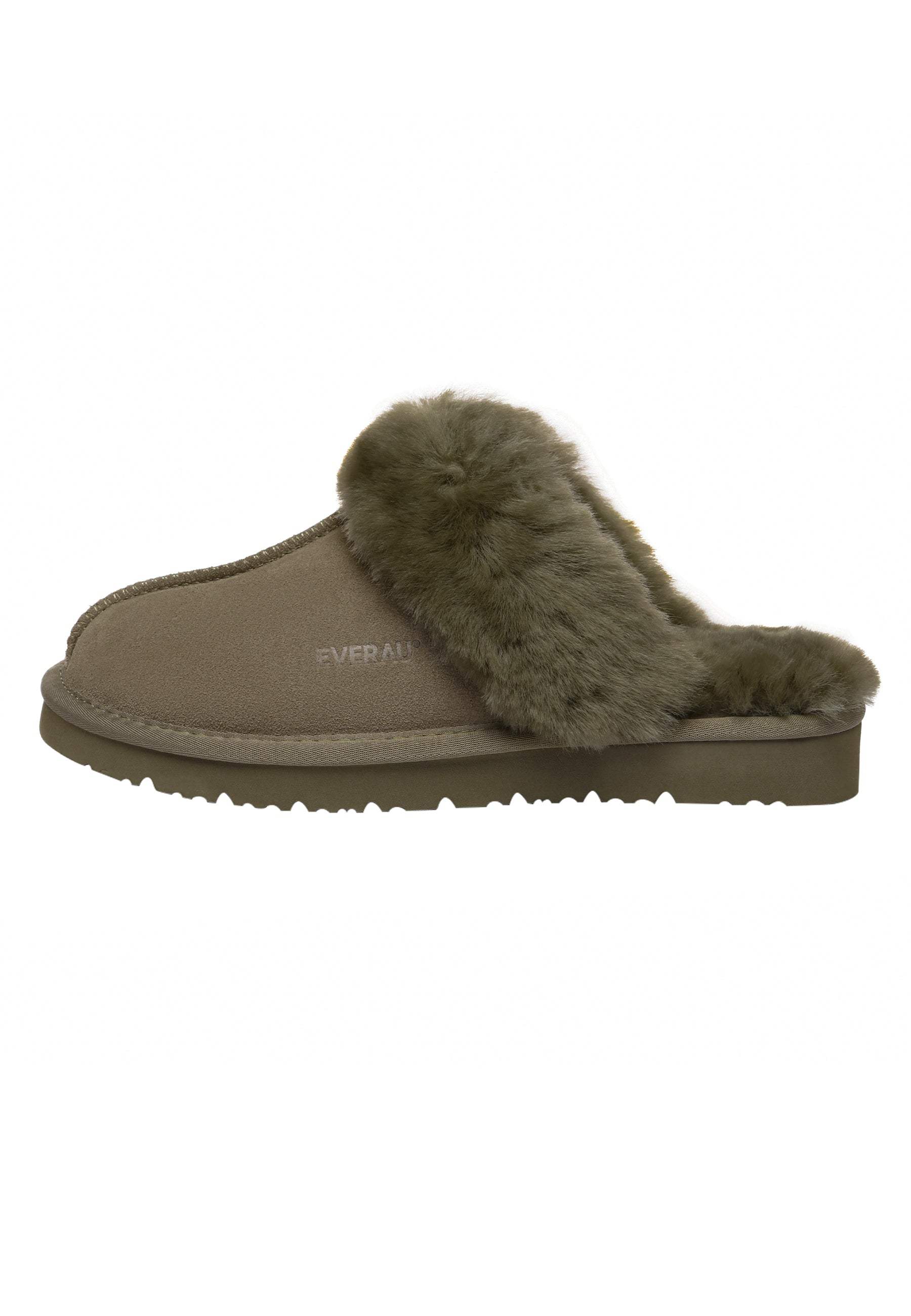 Everau Australia Women's Green Raven Slippers In Caribou