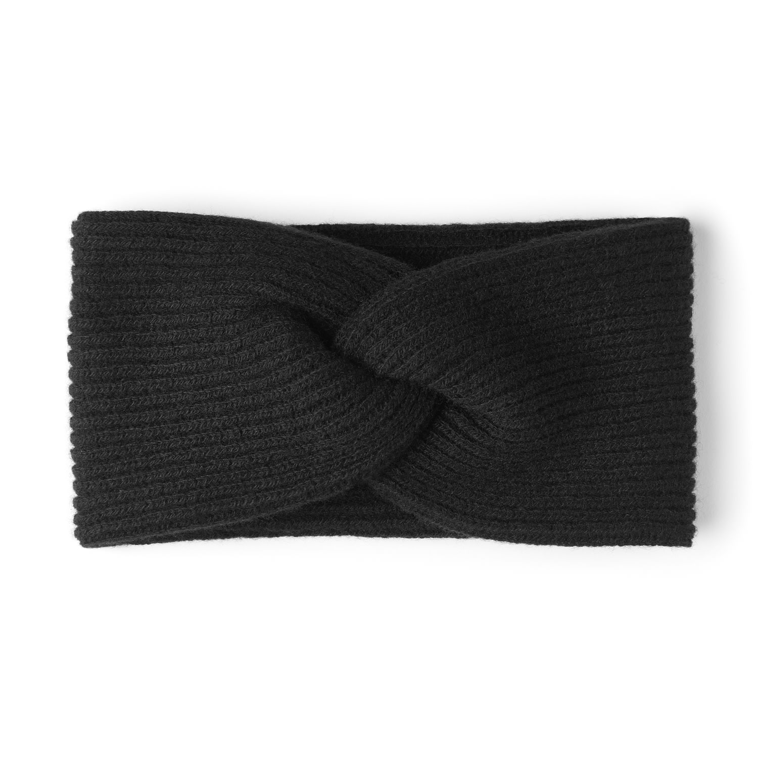 Ecova Women's Black Classic Cashmere Headband In Black