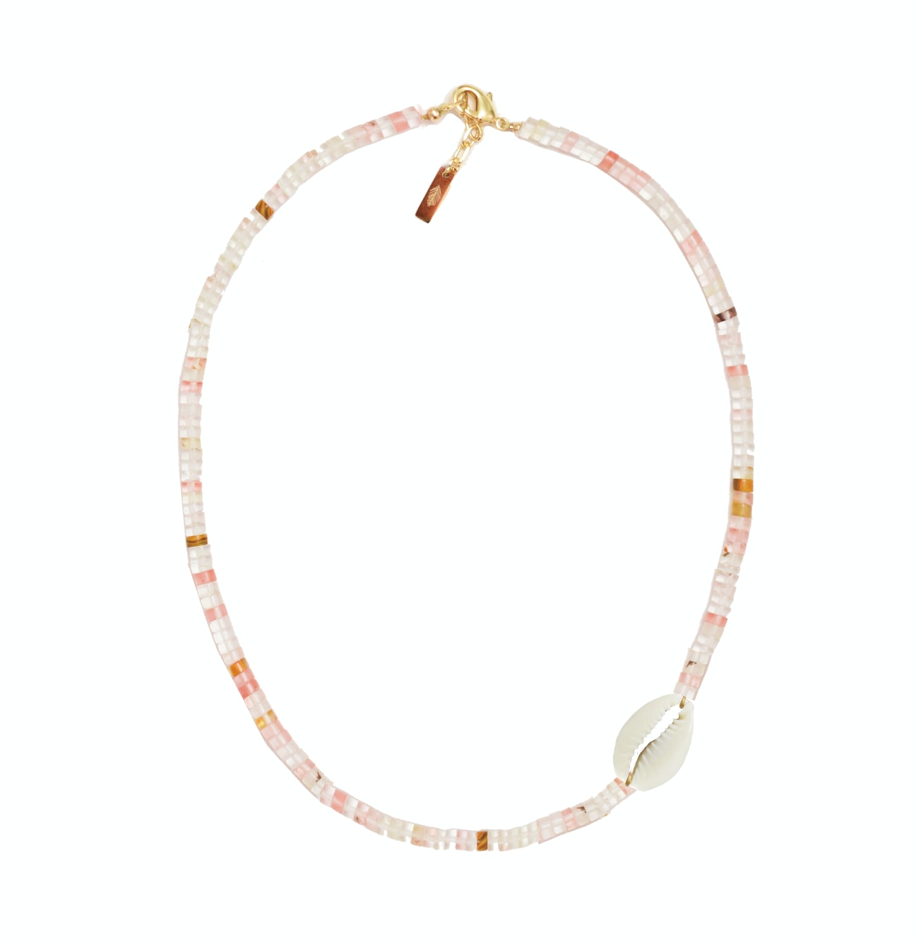 Women’s Cherry Quartz Natural Shell Choker Adriana Pappas Designs