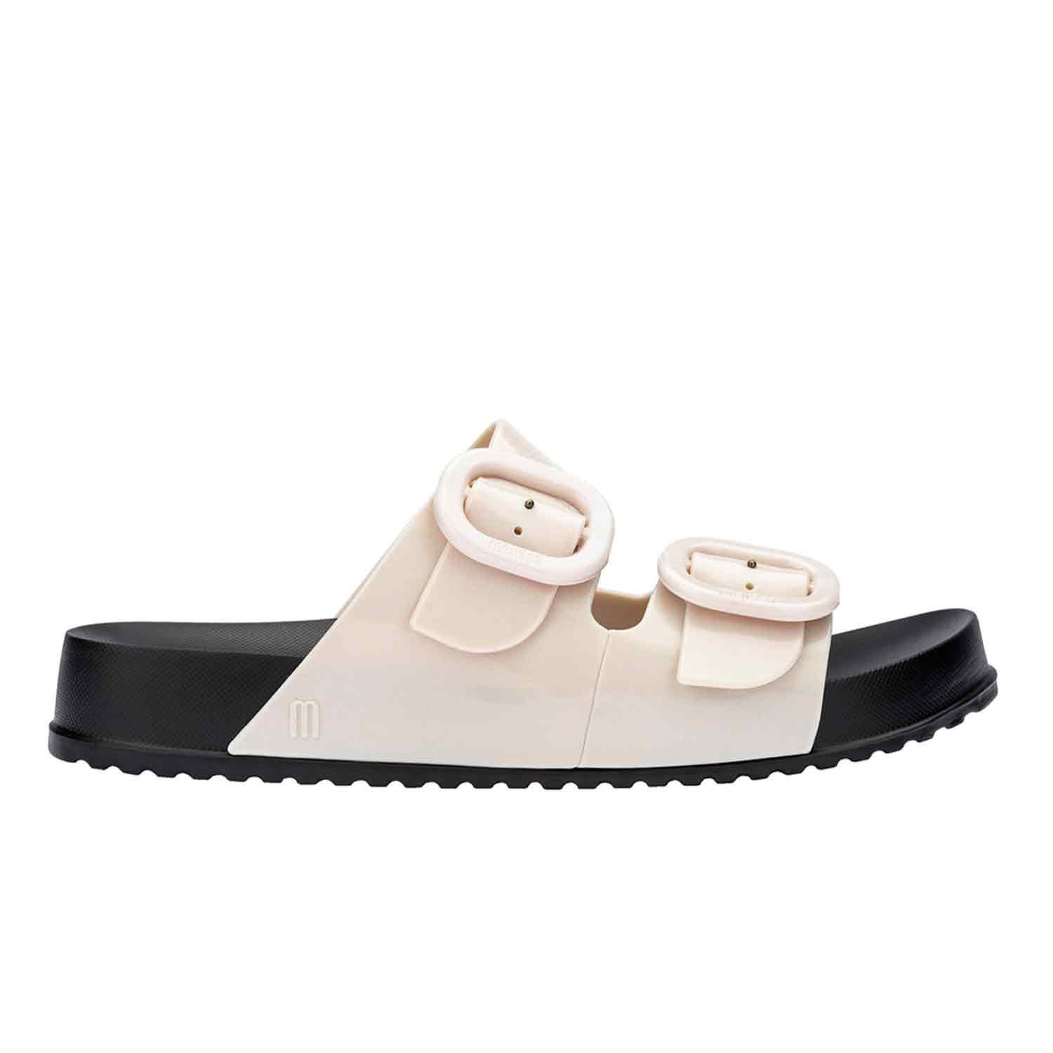 Melissa Women's Neutrals / Black Cozy Slide - Black / Beige In Black