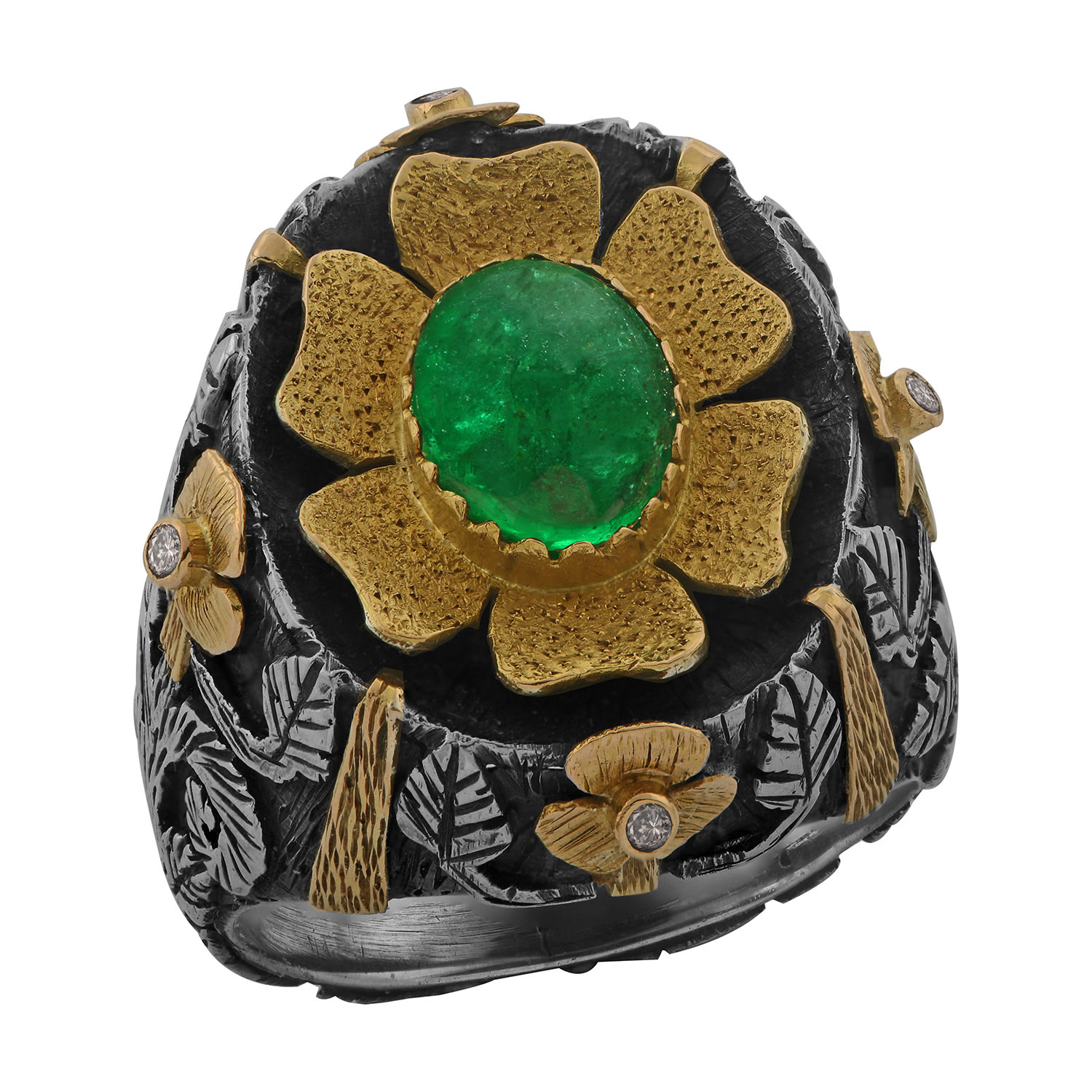 Emma Chapman Jewels Women's Green Mahari Emerald Diamond Ring In Multi