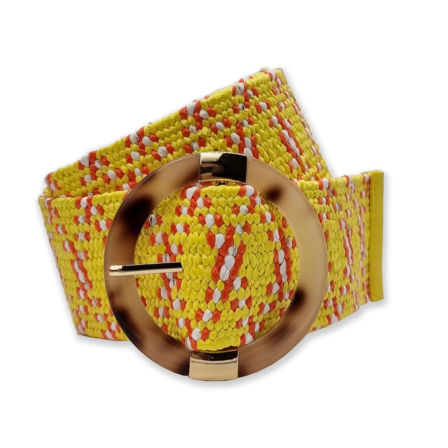 Women’s Kayleigh Belt - Yellow Mix One Size Nooki Design