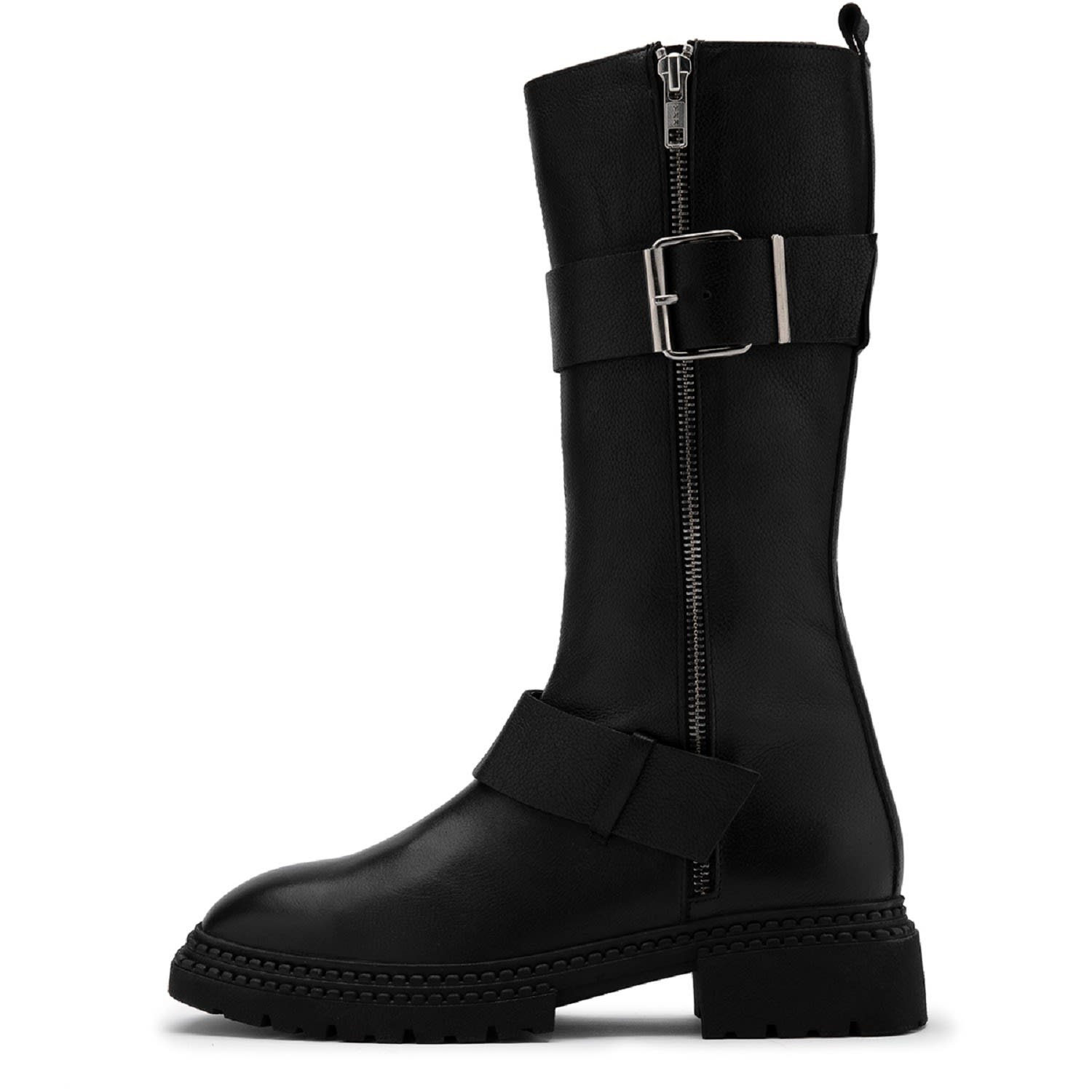 Klod Black Leather Women’s High Boot 4 Uk Ilvi