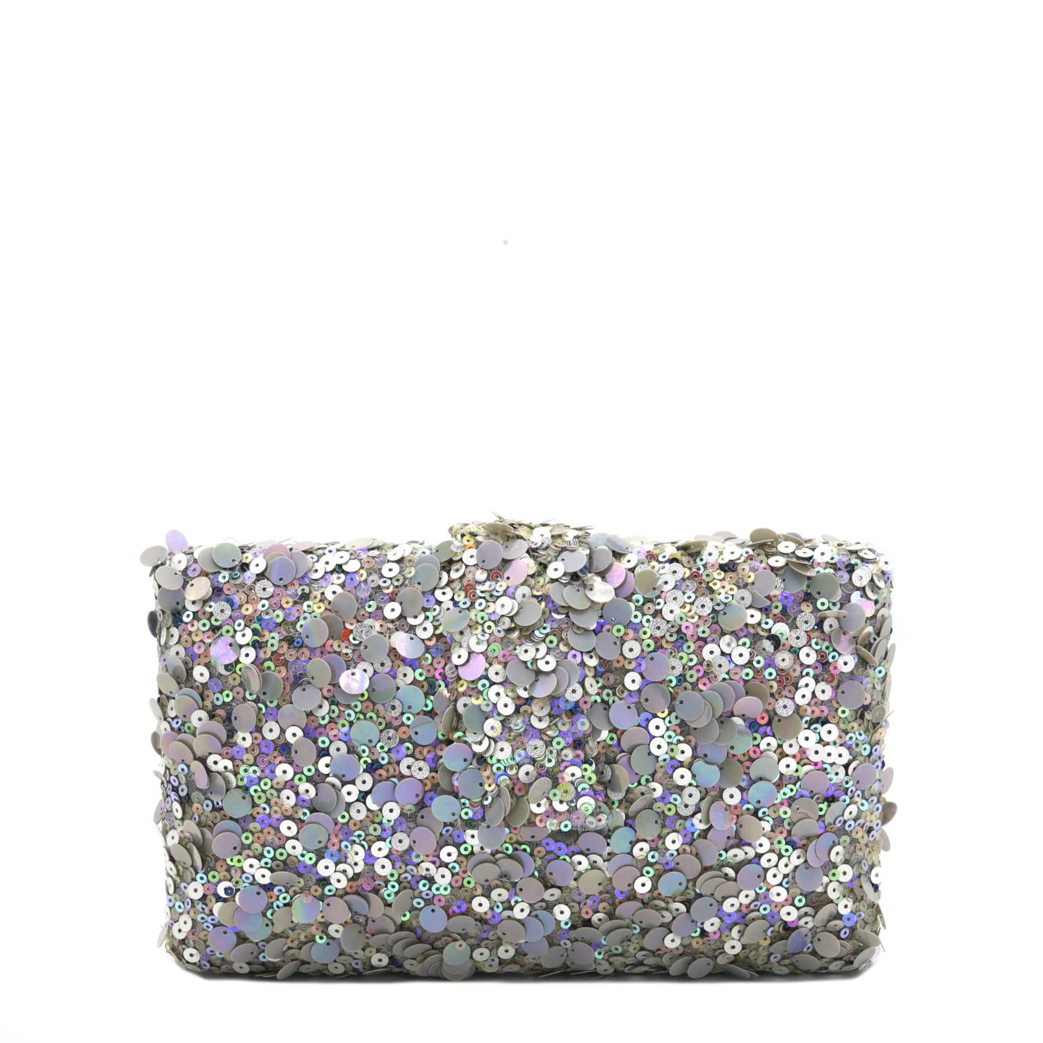 Shop Simitri Women's Silver / Grey Cinderella Kitsch Clutch In Silver/grey