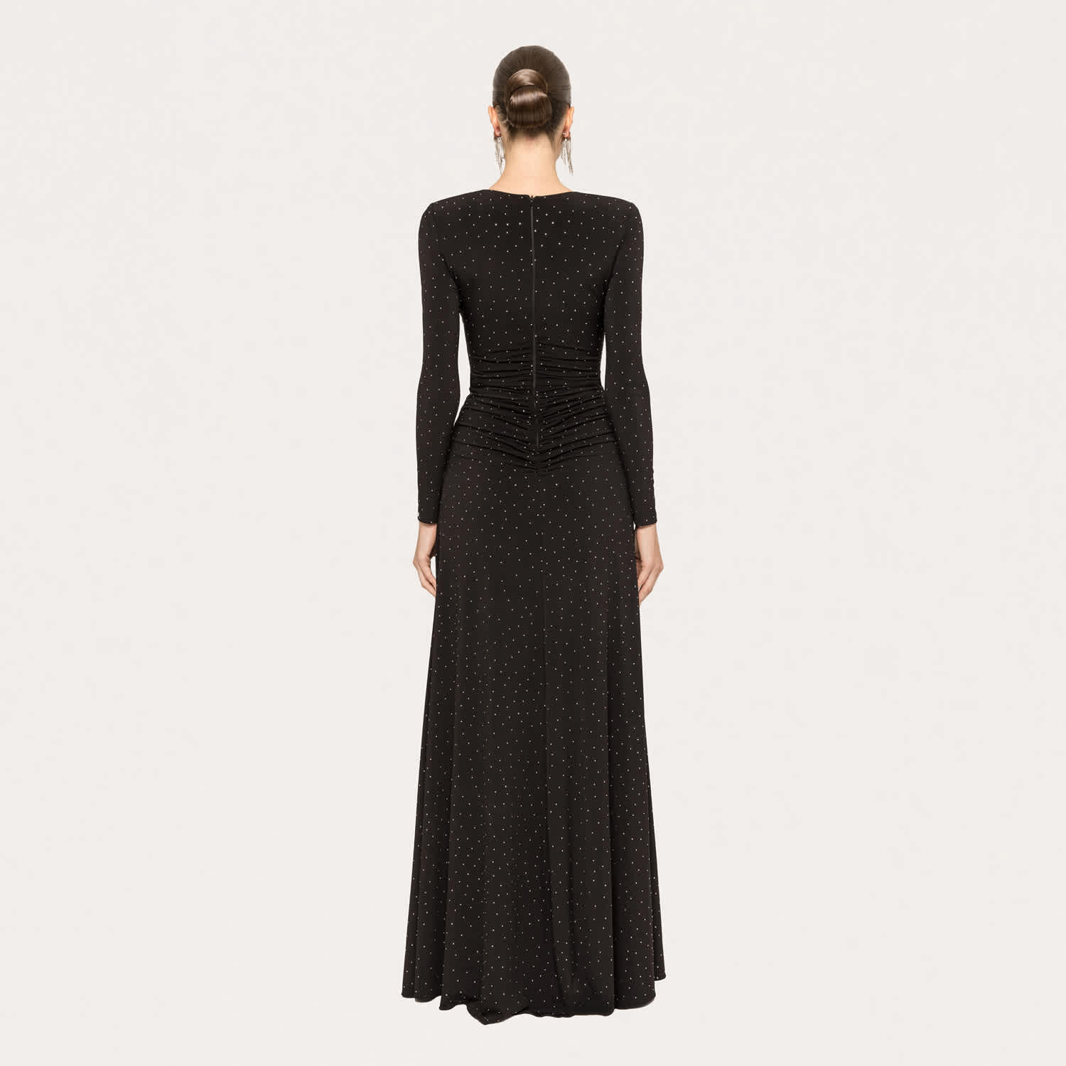 Nissa Rhinestone-embellished Jersey Maxi Dress - Black