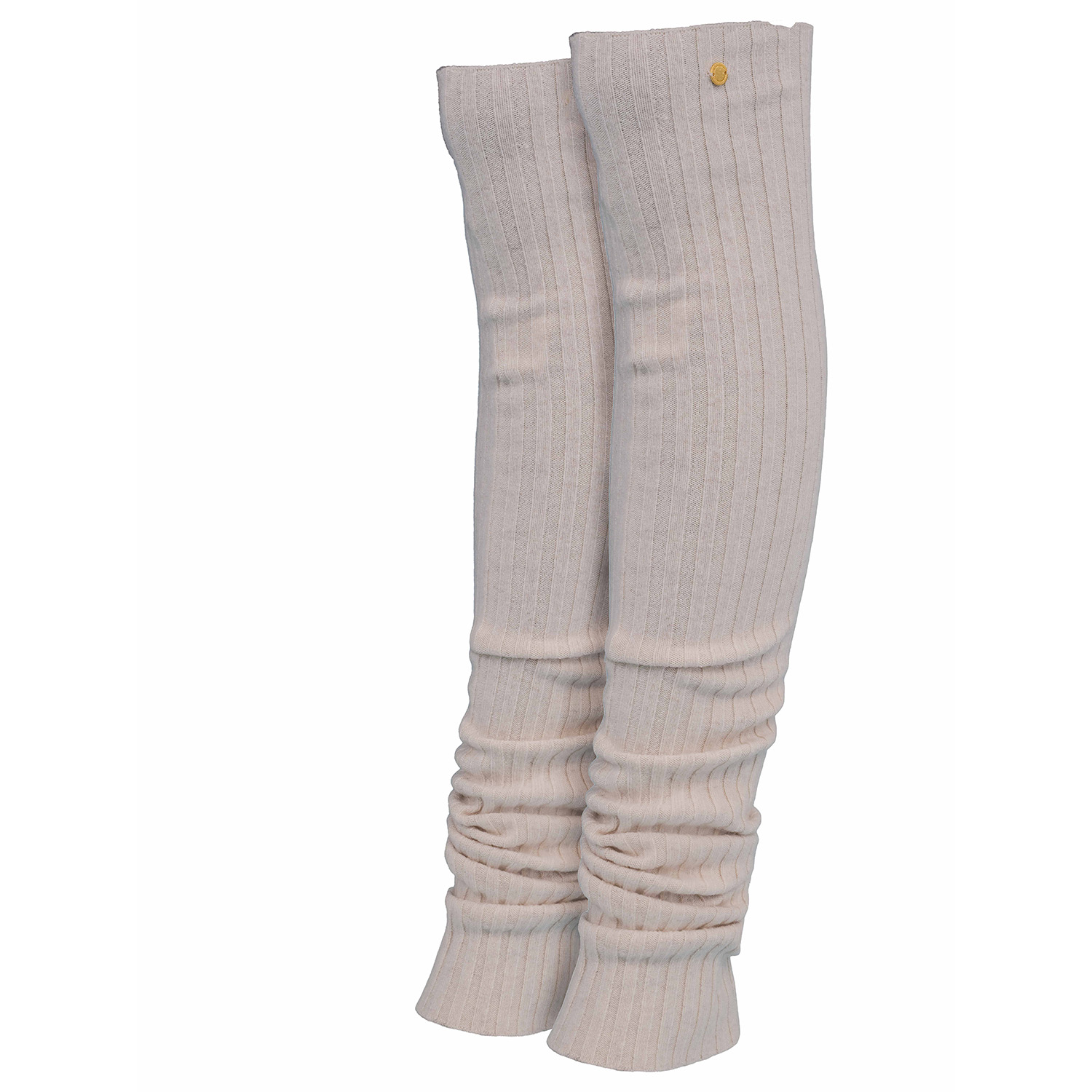 Liz Cashmere Leg Warmers Light Melange | & tirillm | Wolf Beige Badger