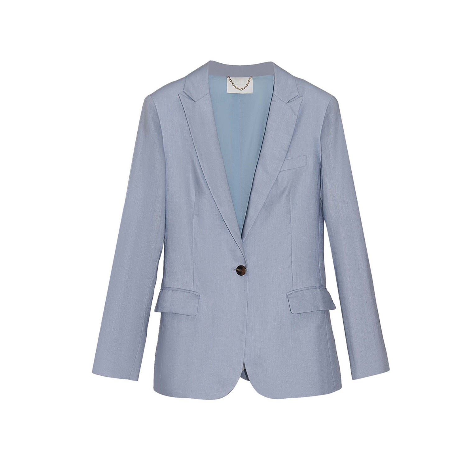 Women’s Lyla Linen Blazer - Blue Medium Gosia Orlowska